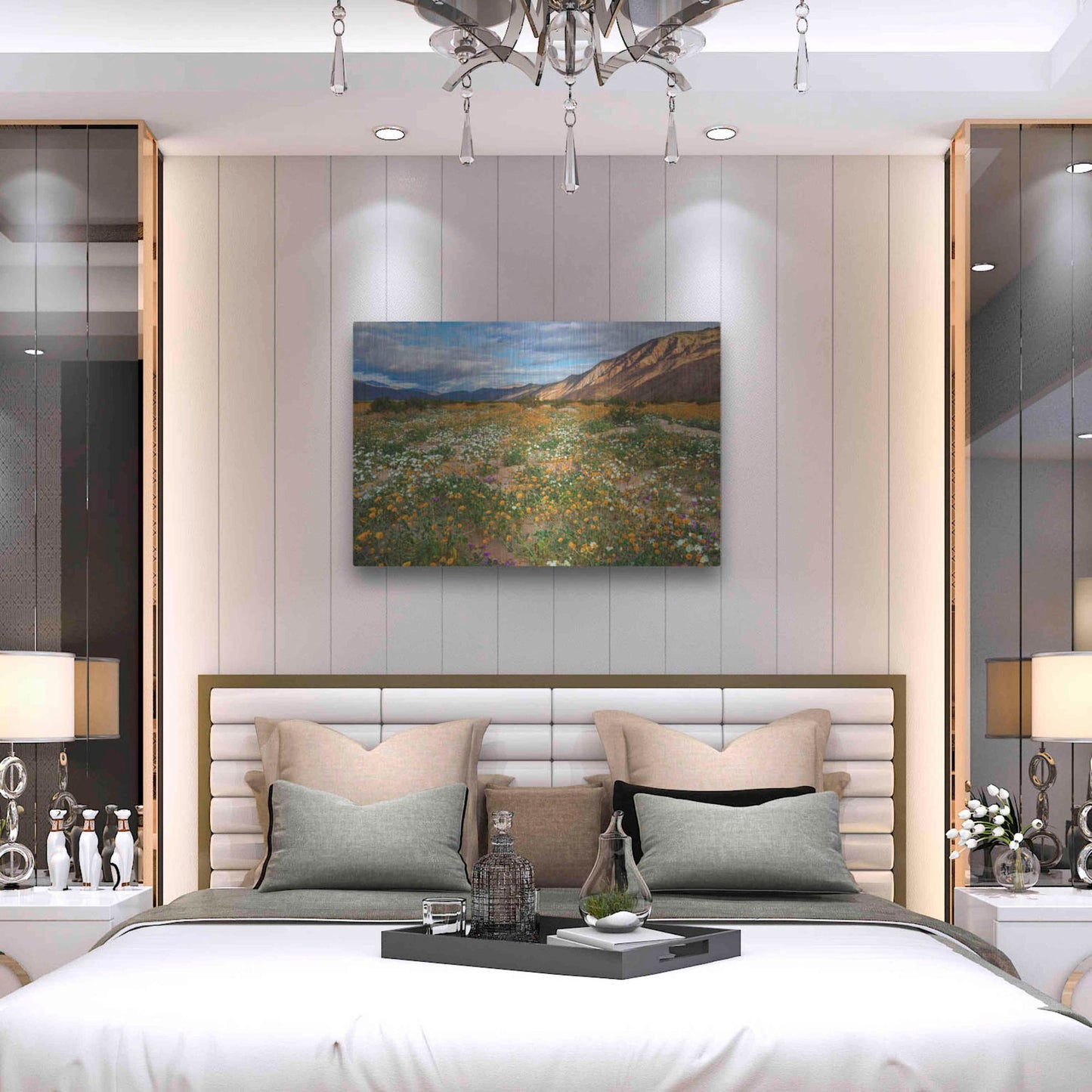 Luxe Metal Art 'Desert Wildflowers in Henderson Canyon' by John Gavrilis, Metal Wall Art,36x24
