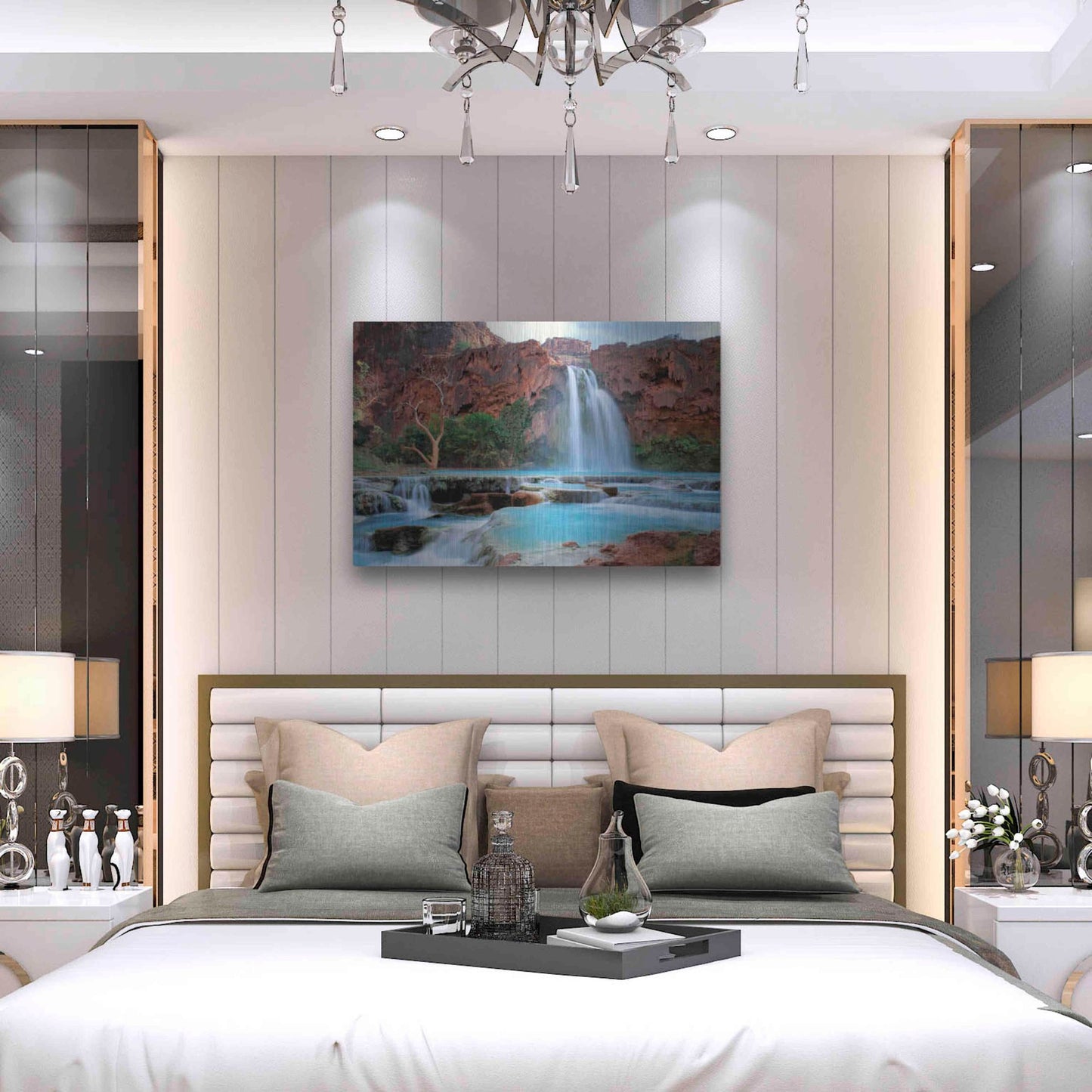 Luxe Metal Art 'Havasu Before Flood' by John Gavrilis, Metal Wall Art,36x24