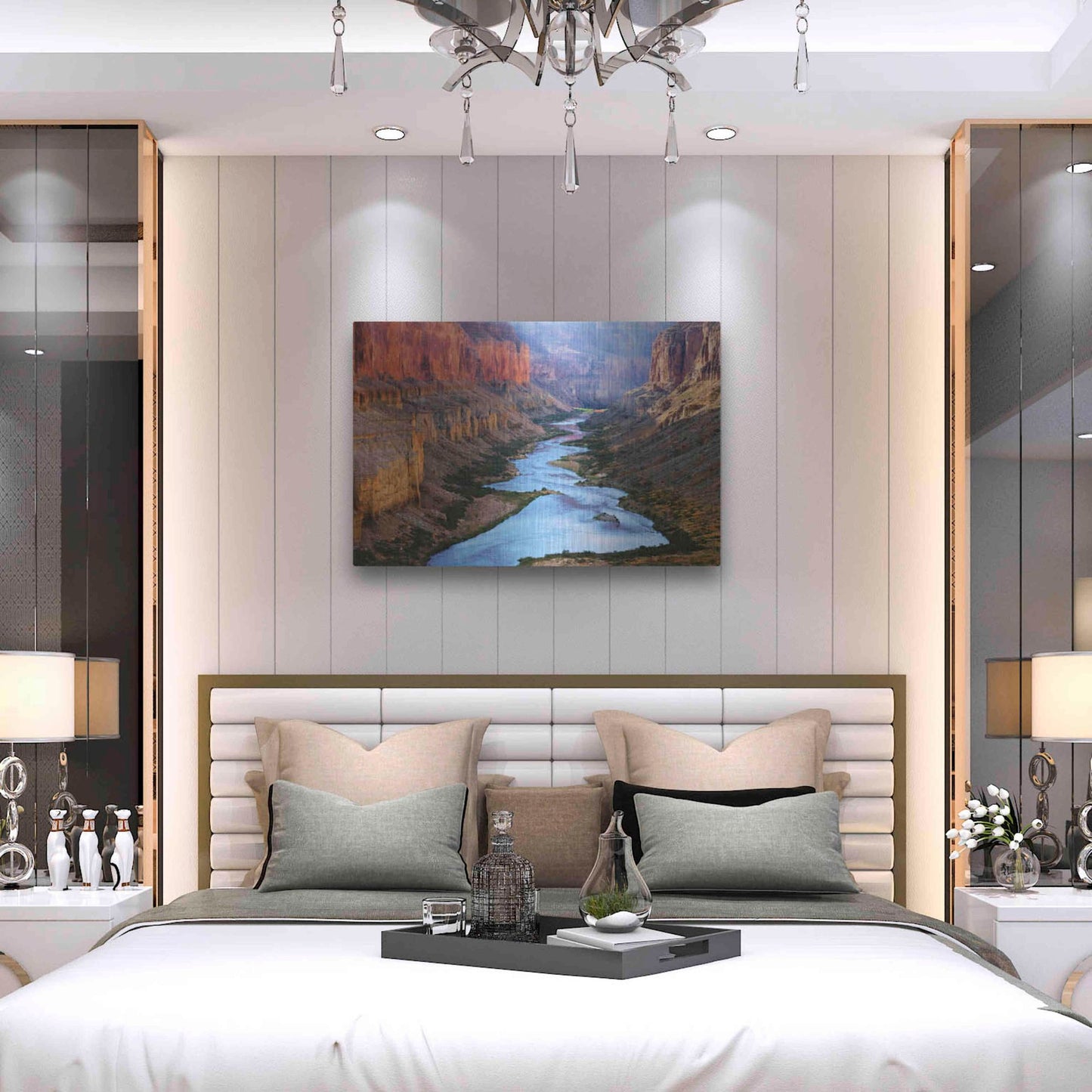 Luxe Metal Art 'Mile 52 Colorado River' by John Gavrilis, Metal Wall Art,36x24