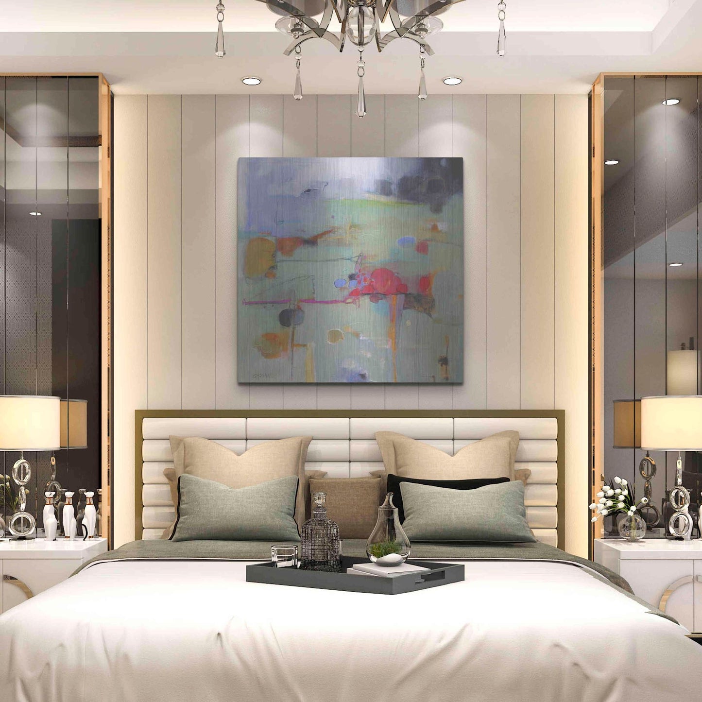 Luxe Metal Art 'The In-Between' by Dorothy Gaziano, Metal Wall Art,36x36