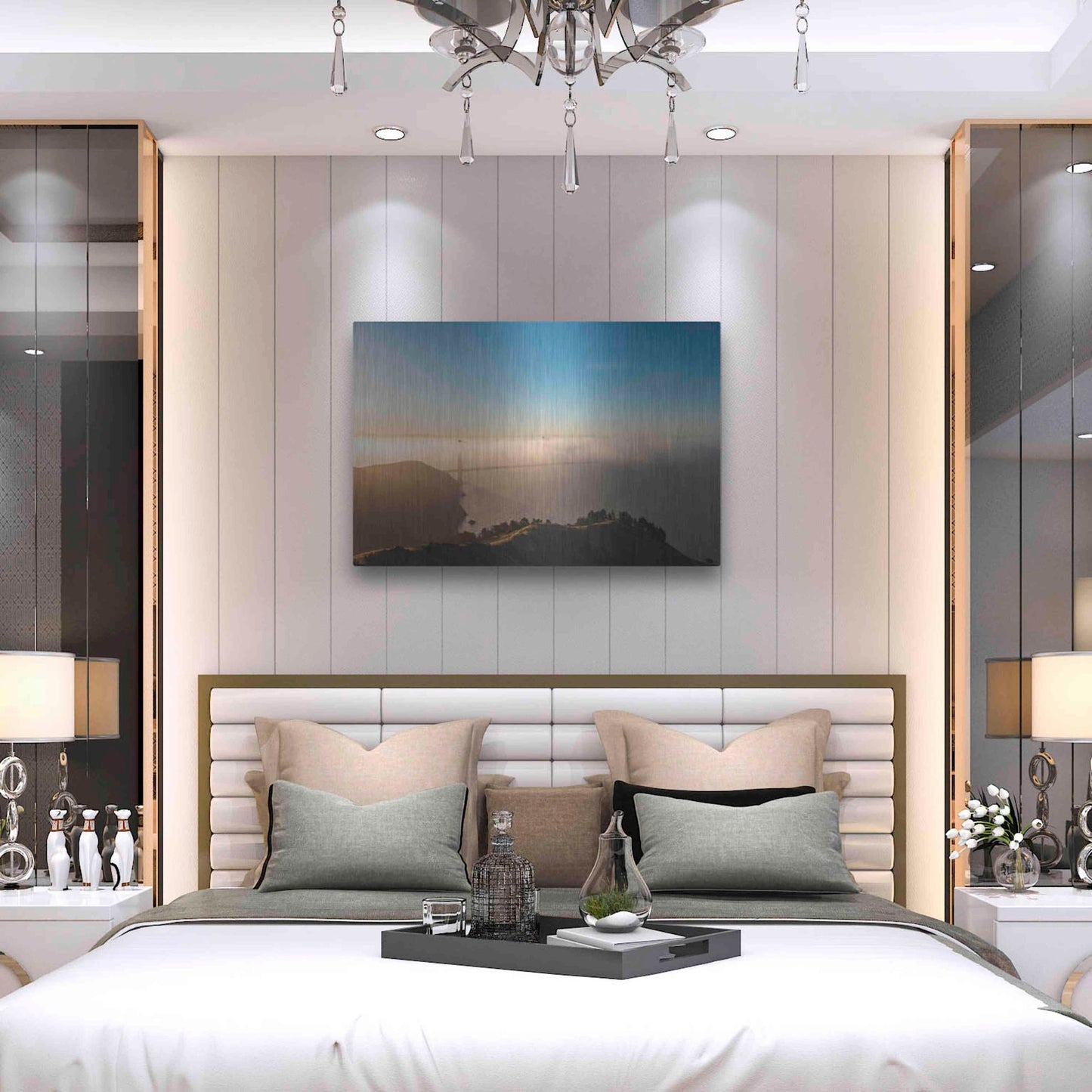 Luxe Metal Art 'Amazing Light' by Bruce Getty, Metal Wall Art,36x24