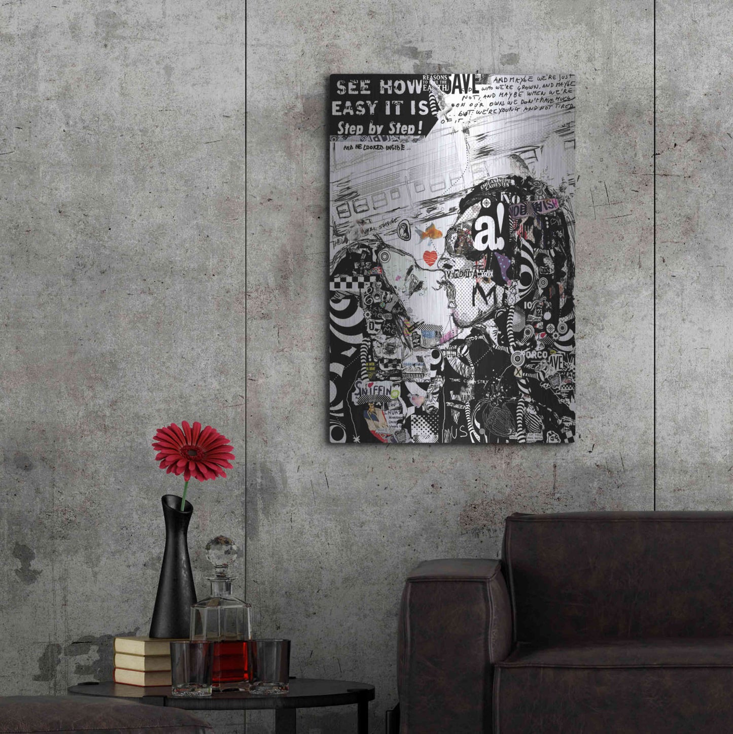 Luxe Metal Art 'The Chemistry Between Us' by Giulio Lurissevich, Metal Wall Art,24x36