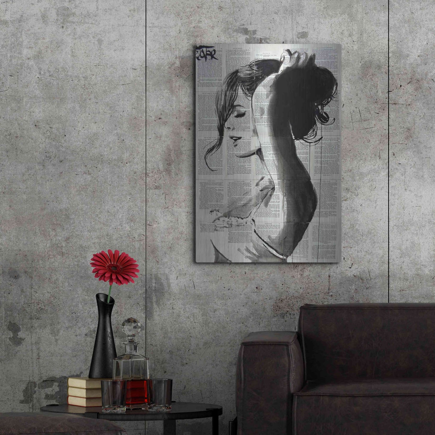 Luxe Metal Art 'Wishberry' by Loui Jover, Metal Wall Art,24x36