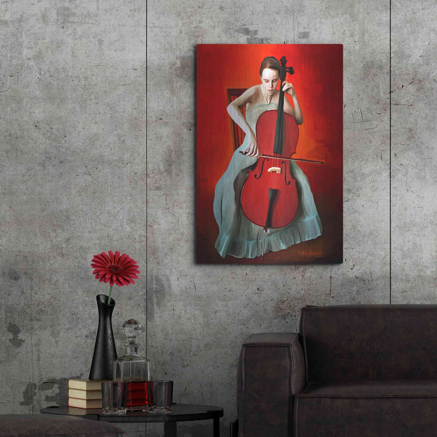 Luxe Metal Art 'Play Music' by Ata Alishahi, Metal Wall Art,24x36