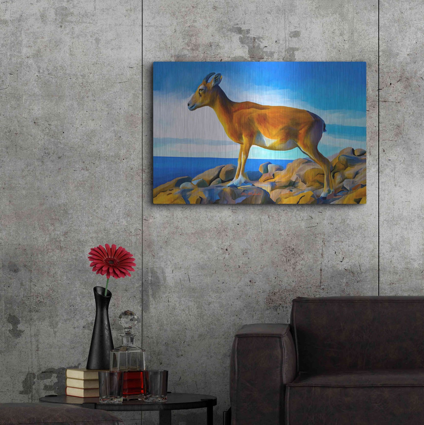 Luxe Metal Art 'Wild Life 2' by Ata Alishahi, Metal Wall Art,36x24