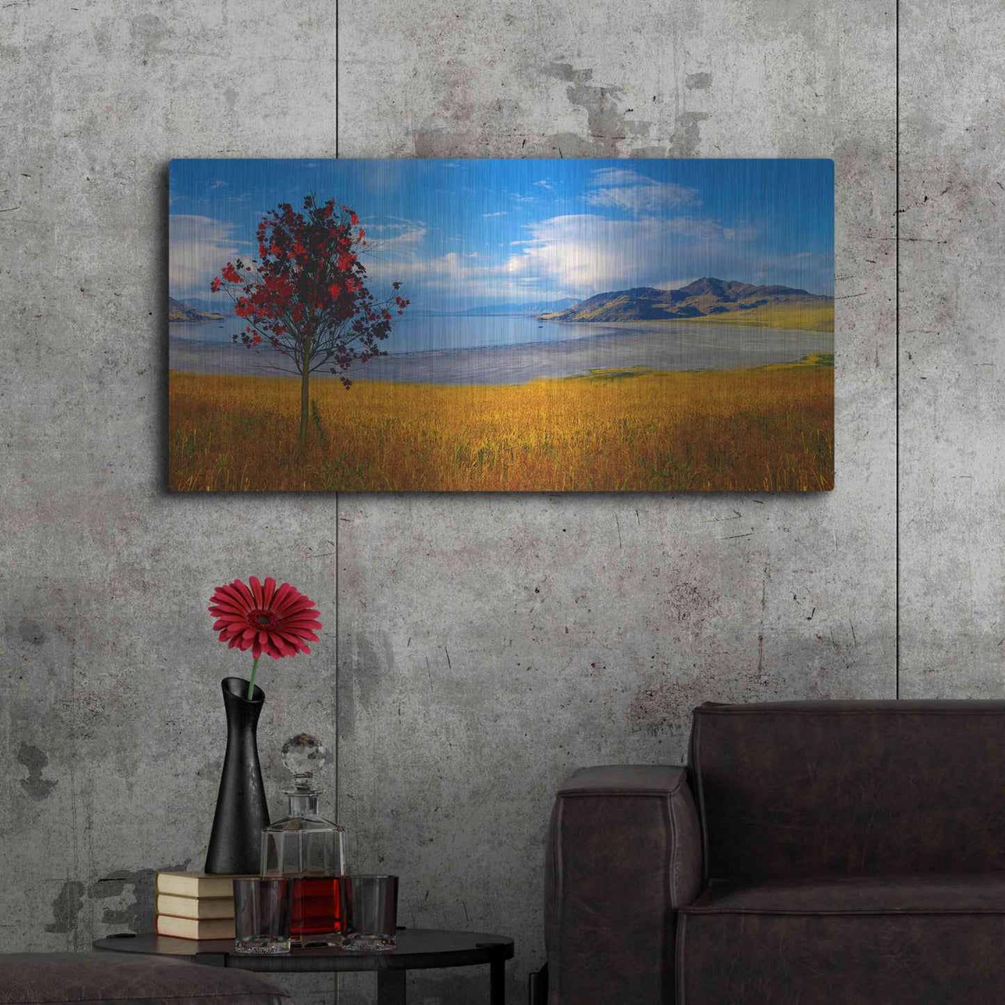 Luxe Metal Art 'Nature Collection 19' by Ata Alishahi, Metal Wall Art,48x24