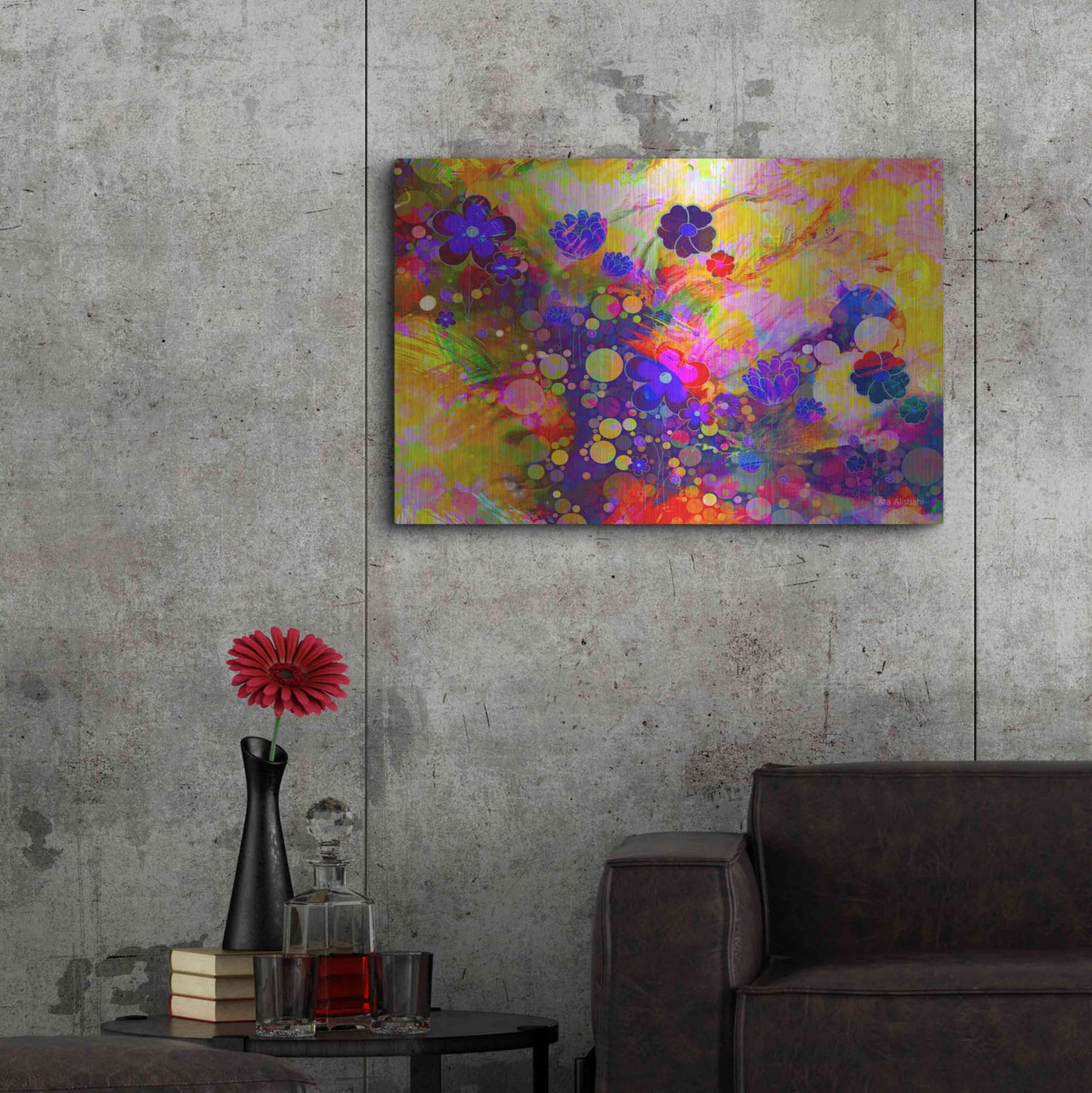 Luxe Metal Art 'Emotional Journey 12' by Ata Alishahi, Metal Wall Art,36x24