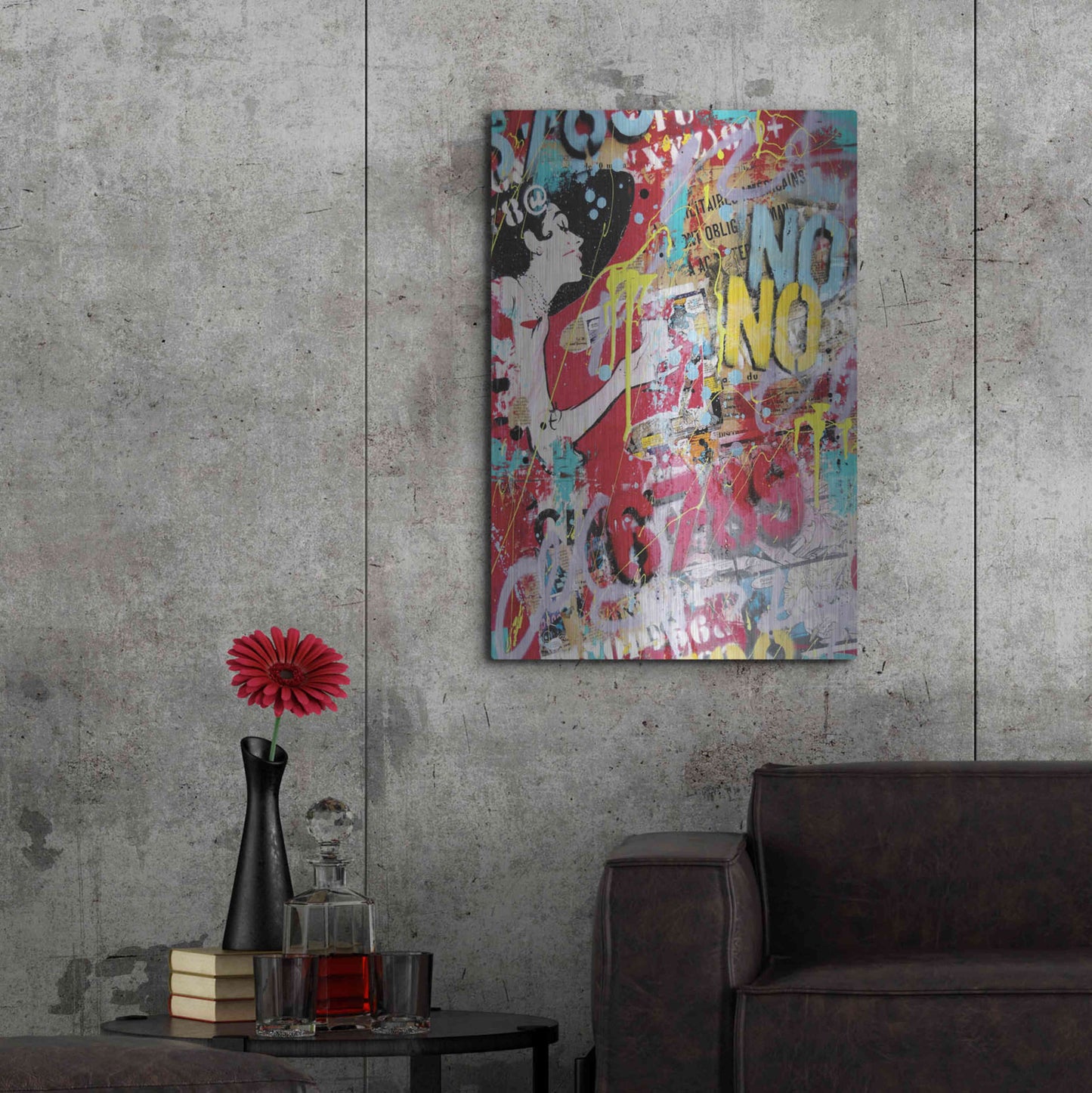 Luxe Metal Art 'Breakfast at Tiffany's 2' by David Drioton, Metal Wall Art,24x36