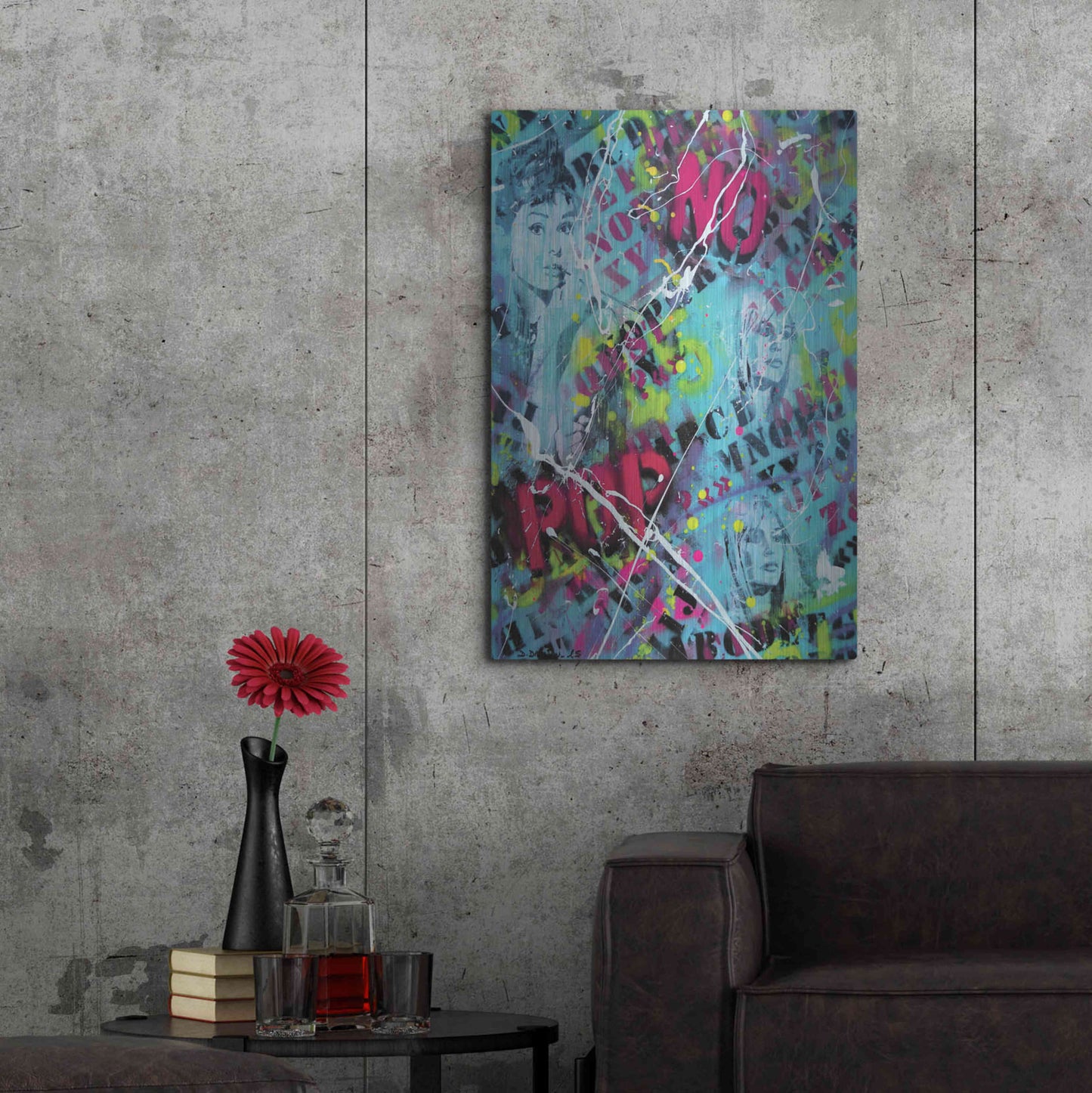 Luxe Metal Art 'Breakfast at Tiffany's' by David Drioton, Metal Wall Art,24x36