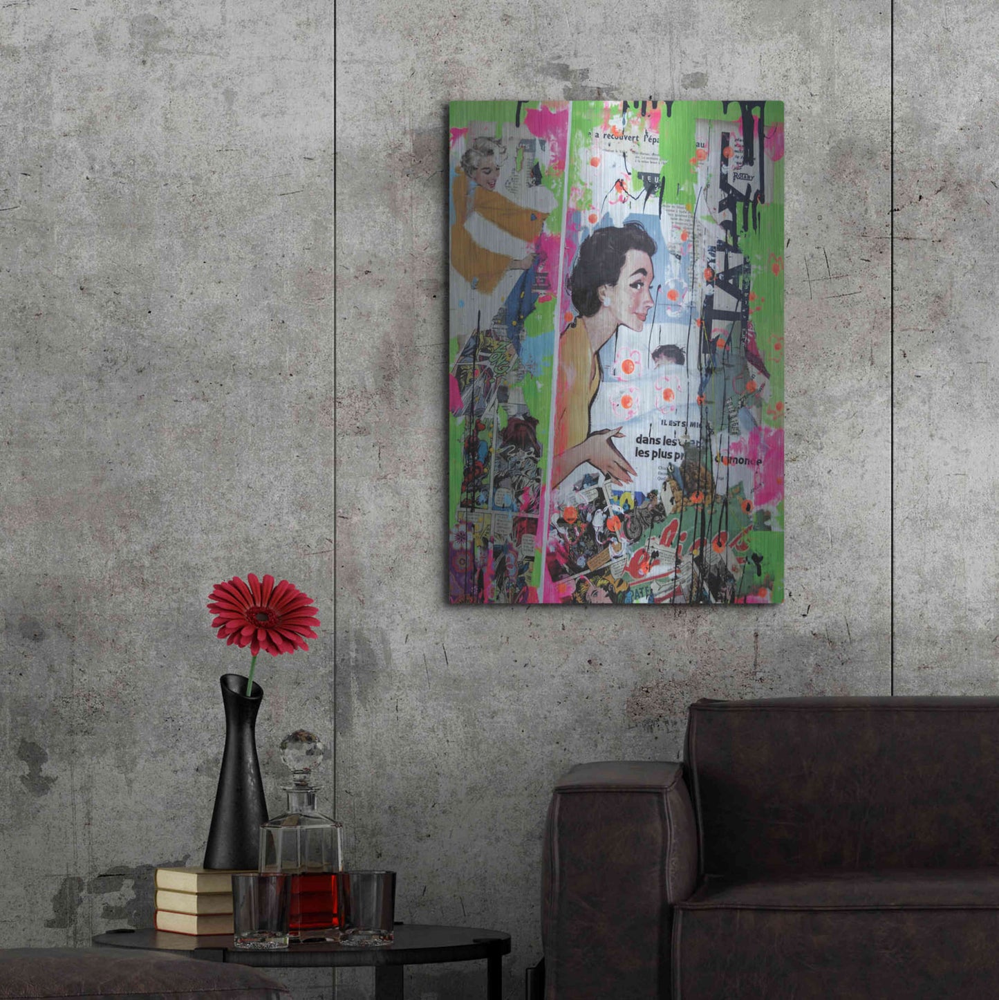 Luxe Metal Art 'Loving Mom' by David Drioton, Metal Wall Art,24x36