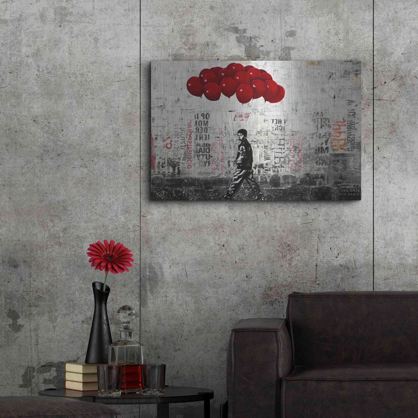 Luxe Metal Art 'BIT OF HAPPINESS' by DB Waterman,36x24