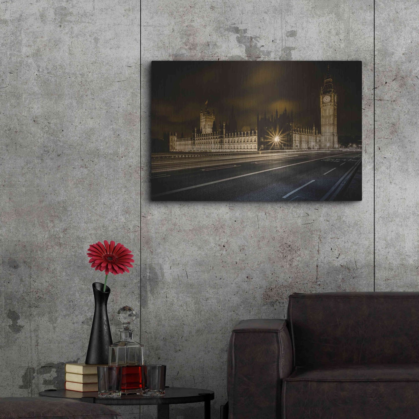 Luxe Metal Art 'Time Passes By' by Giuseppe Torre, Metal Wall Art,36x24