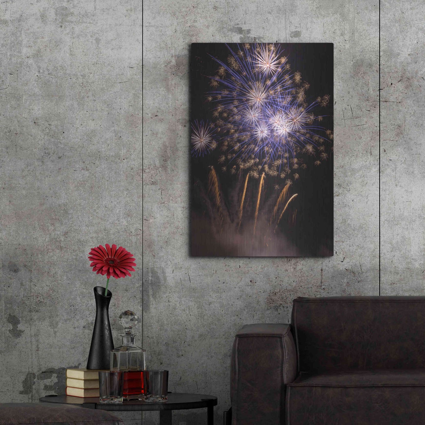 Luxe Metal Art '4th of July Sky' by Giuseppe Torre, Metal Wall Art,24x36