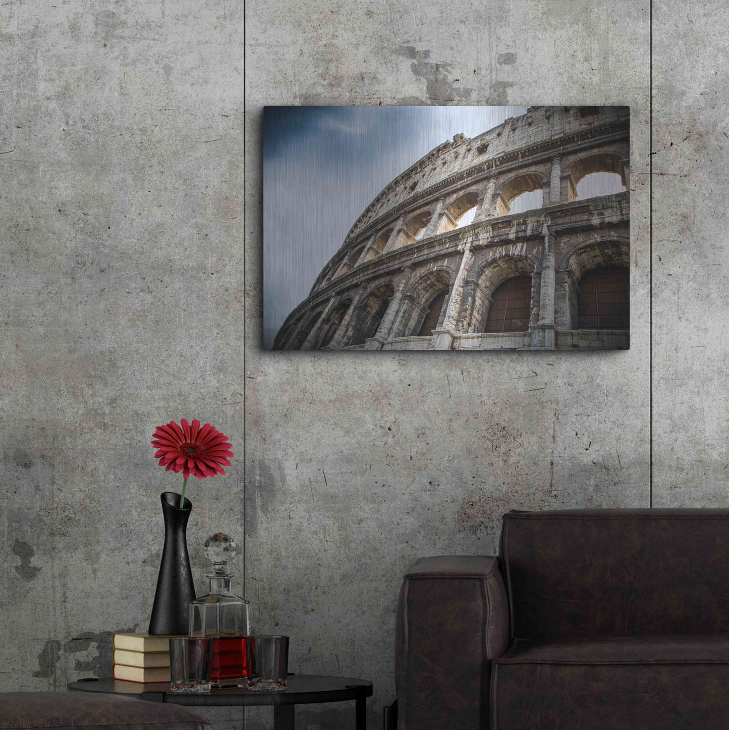 Luxe Metal Art 'Colosseo' by Giuseppe Torre, Metal Wall Art,36x24
