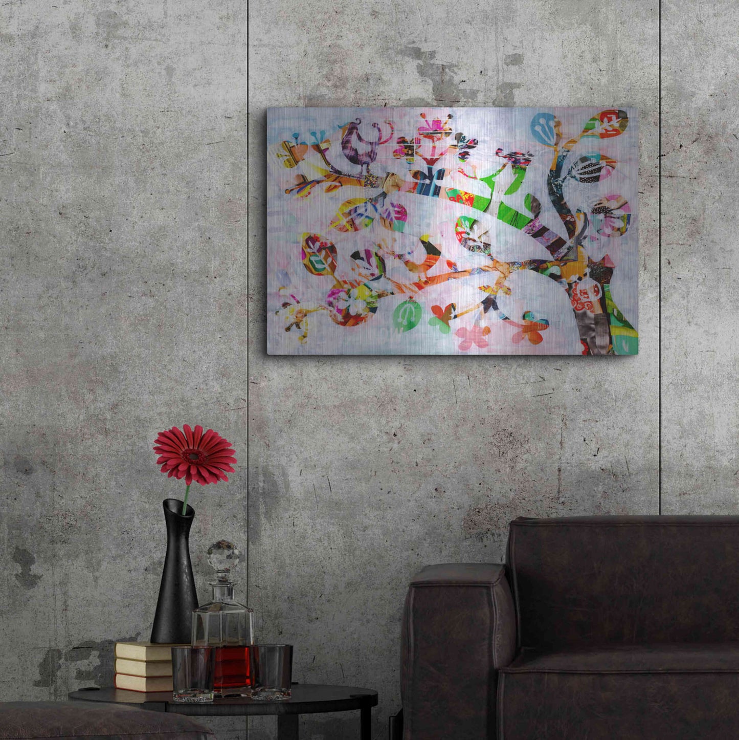 Luxe Metal Art 'Girly Bird' by Artpoptart, Metal Wall Art,36x24