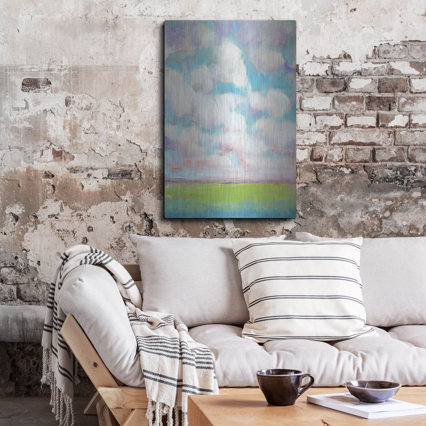 Luxe Metal Art 'Clouds in Motion II' by Tim O'Toole, Metal Wall Art,24x36