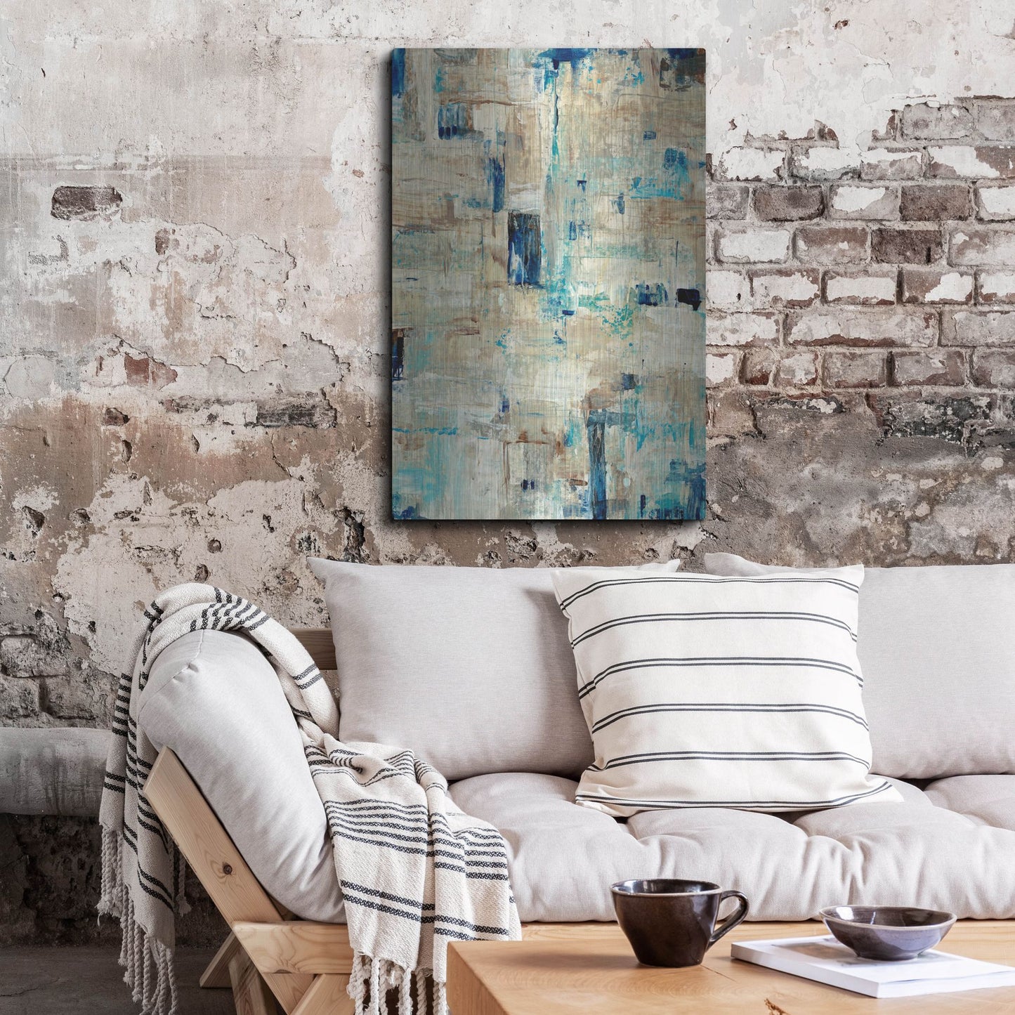 Luxe Metal Art 'Aqua Separation II' by Tim O'Toole, Metal Wall Art,24x36