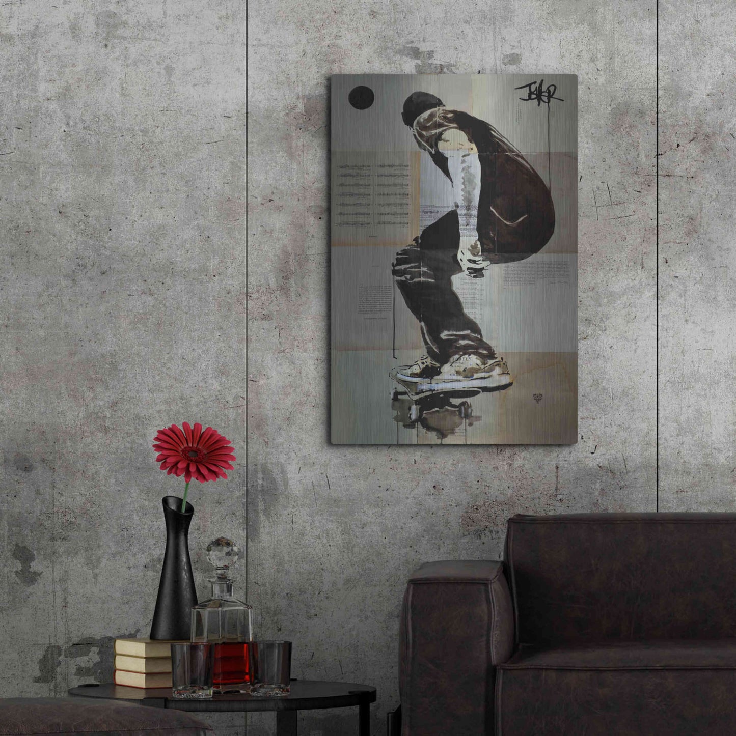 Luxe Metal Art 'Come and Go' by Loui Jover, Metal Wall Art,24x36