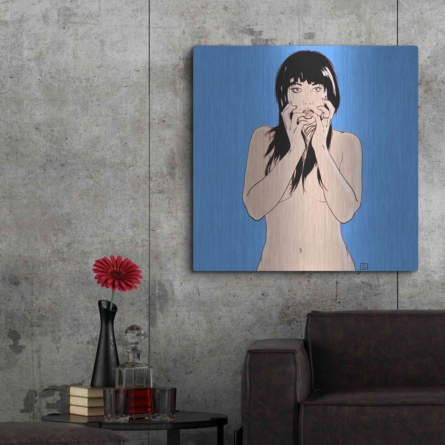 Luxe Metal Art 'Hands' by Giuseppe Cristiano, Metal Wall Art,36x36