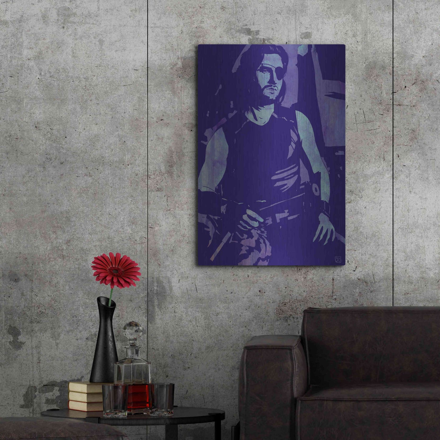 Luxe Metal Art 'Plinsken' by Giuseppe Cristiano, Metal Wall Art,24x36