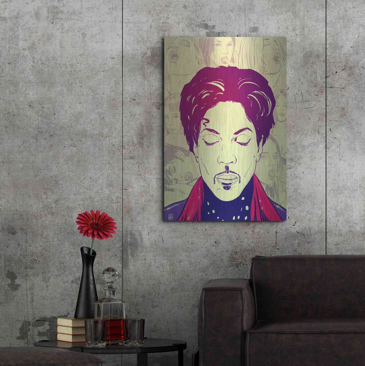 Luxe Metal Art 'Prince' by Giuseppe Cristiano, Metal Wall Art,24x36