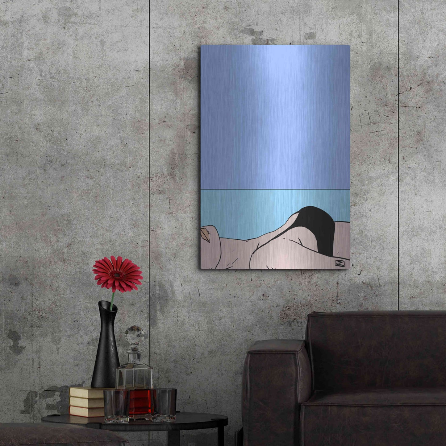 Luxe Metal Art 'Sea II' by Giuseppe Cristiano, Metal Wall Art,24x36