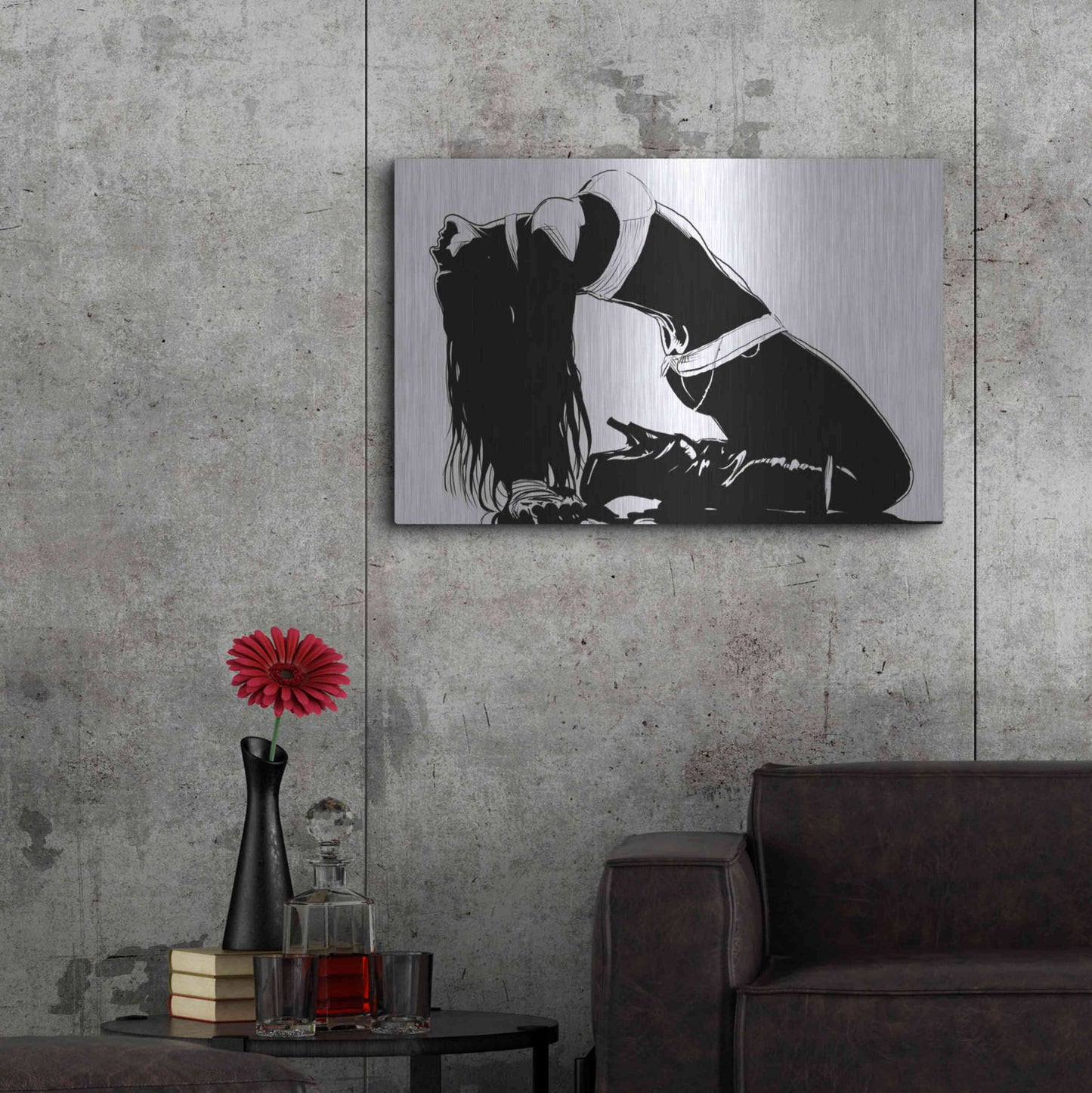 Luxe Metal Art 'Striking a Pose II' by Giuseppe Cristiano, Metal Wall Art,36x24