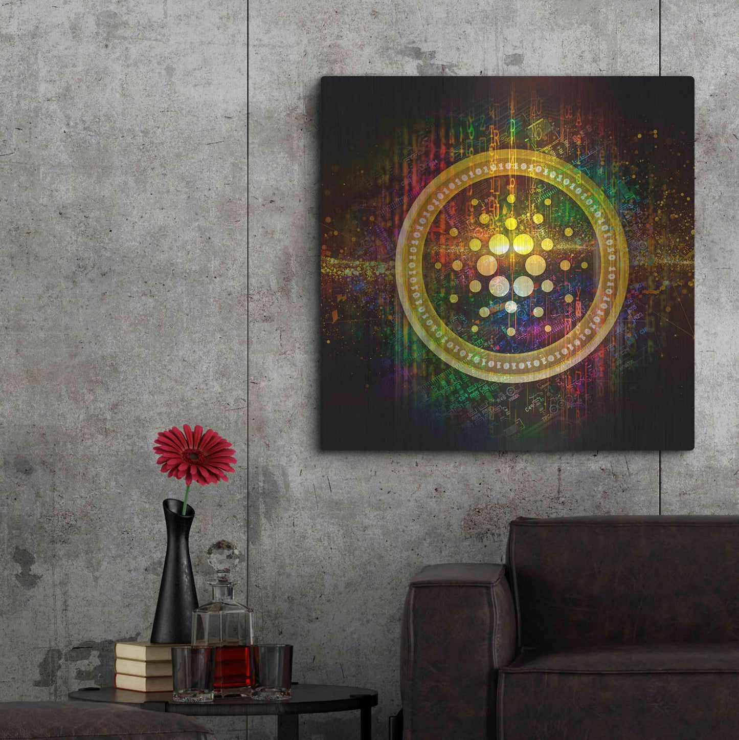 Luxe Metal Art 'Cardano Better Than Gold' by Epic Portfolio Metal Wall Art,36x36