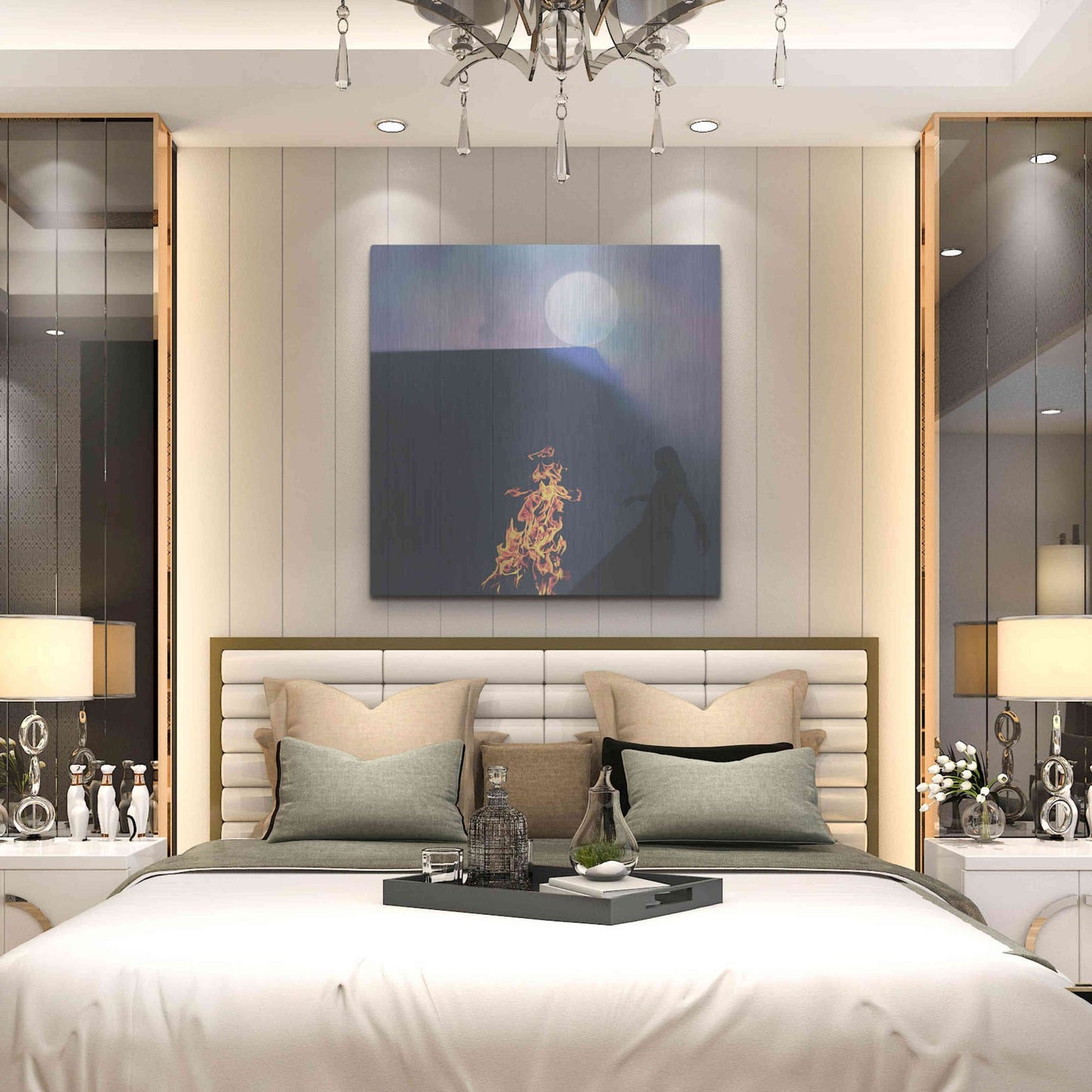 Luxe Metal Art 'Soul Retrieval' by Elena Ray, Metal Wall Art,36x36