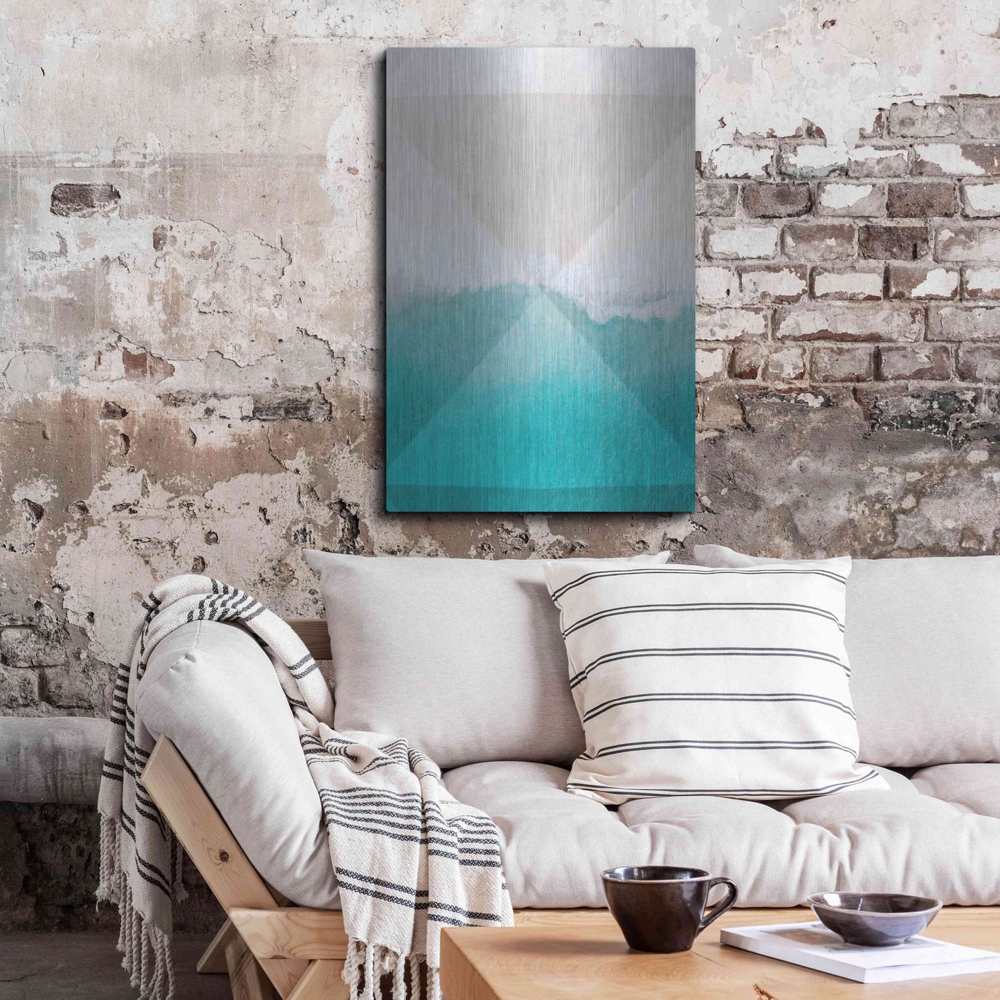 Luxe Metal Art 'Abstract Hourglass' by Elena Ray, Metal Wall Art,24x36