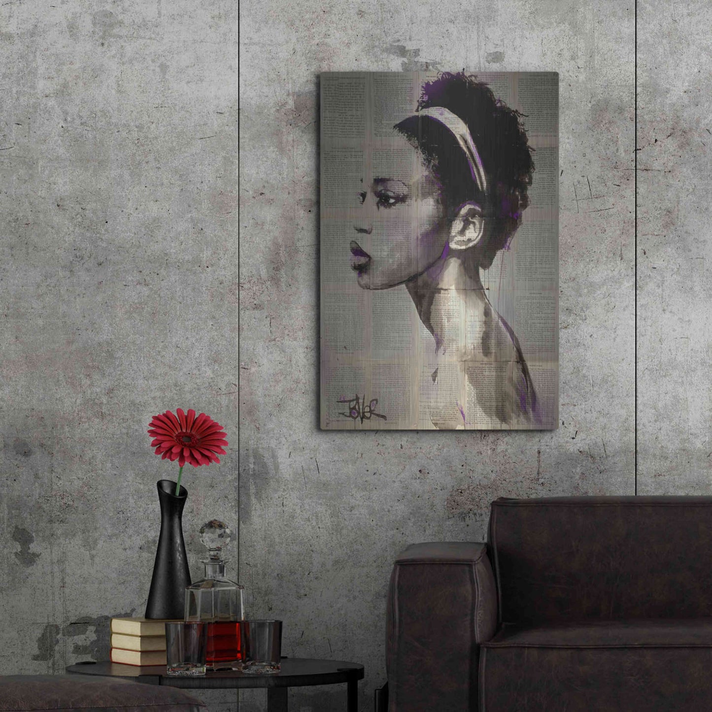 Luxe Metal Art 'Legends' by Loui Jover, Metal Wall Art,24x36