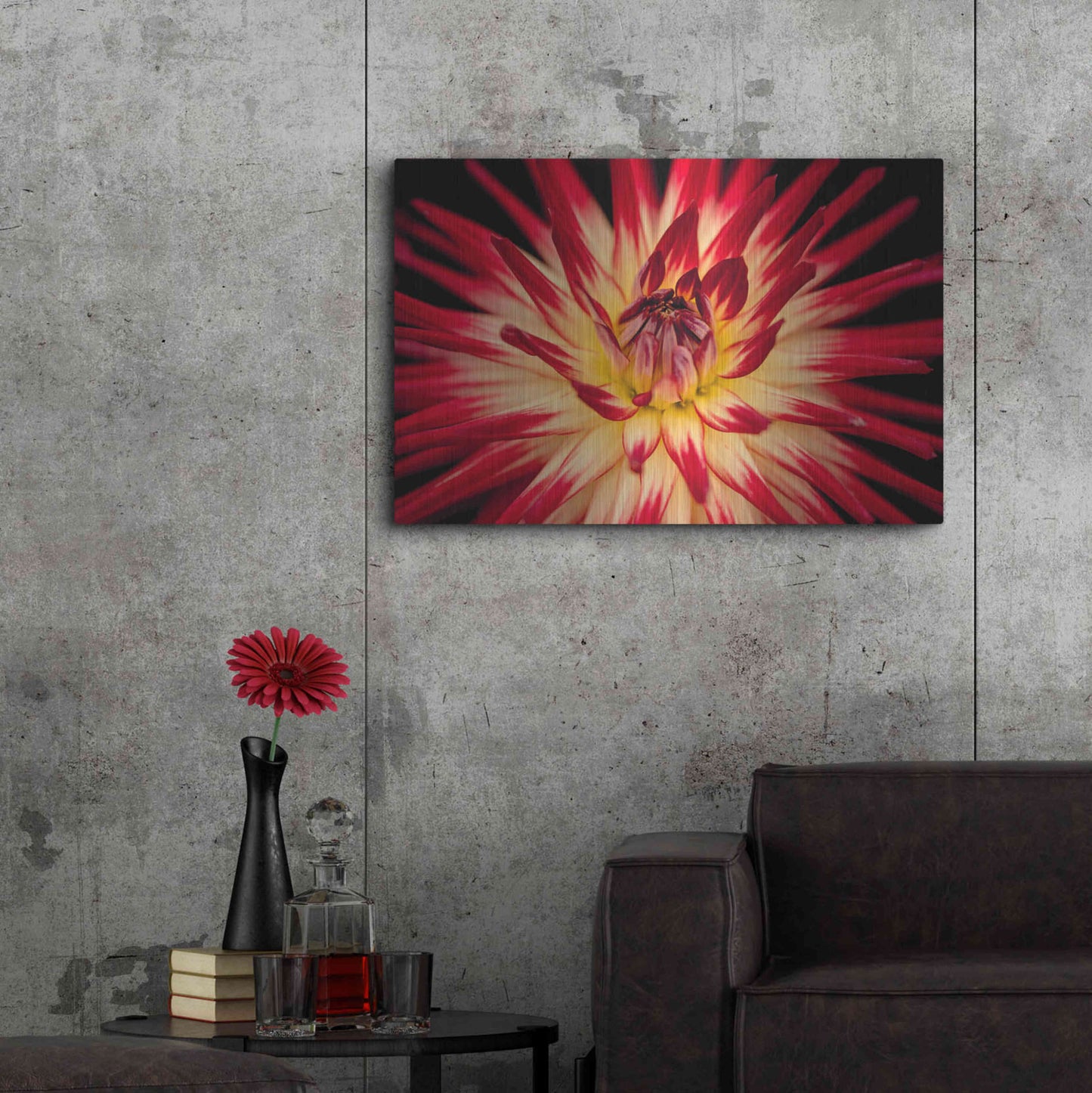 Luxe Metal Art 'Sunfire' by Epic Portfolio Metal Wall Art,36x24
