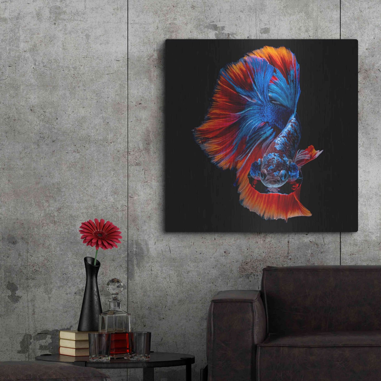 Luxe Metal Art 'Flamenco Fighter' by Epic Portfolio, Metal Wall Art,36x36