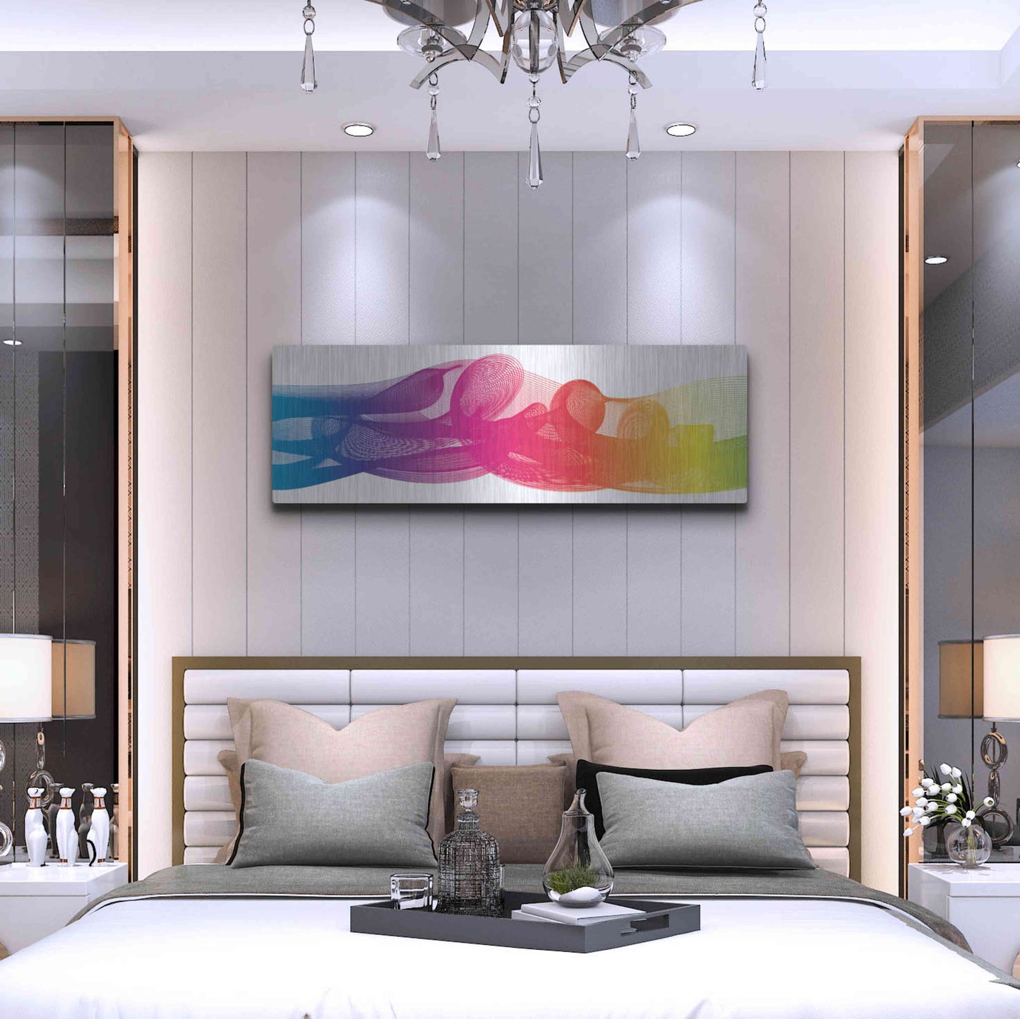Luxe Metal Art 'Hyperloop' by Luxe Portfolio, Metal Wall Art,48x16