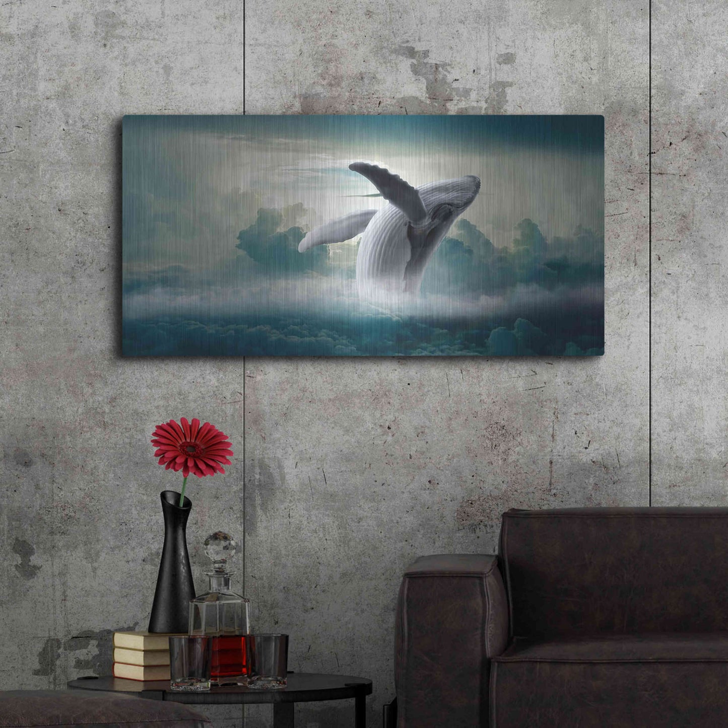 Luxe Metal Art 'Weightlessness' by Luxe Portfolio, Metal Wall Art,48x24