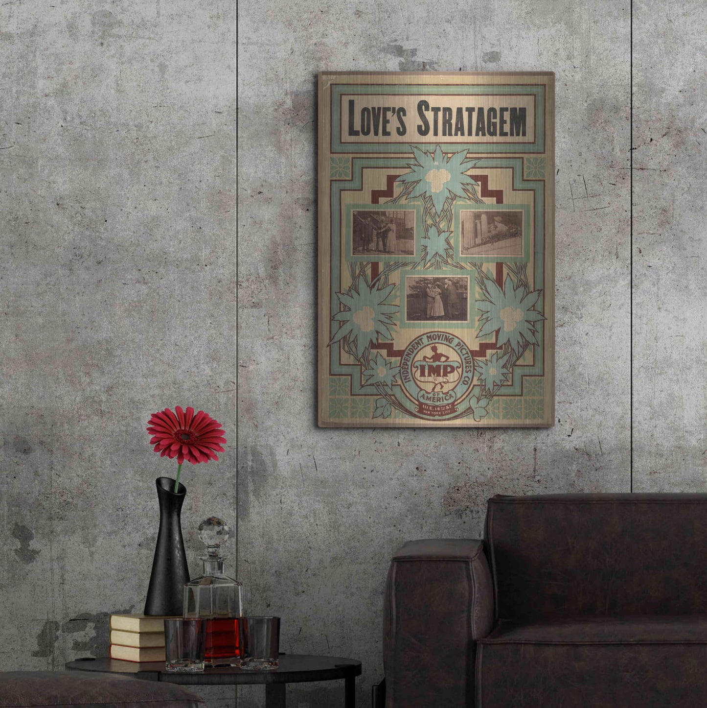 Luxe Metal Art 'Love’S Stratagem (1909)' by Epic Portfolio, Metal Wall Art,24x36