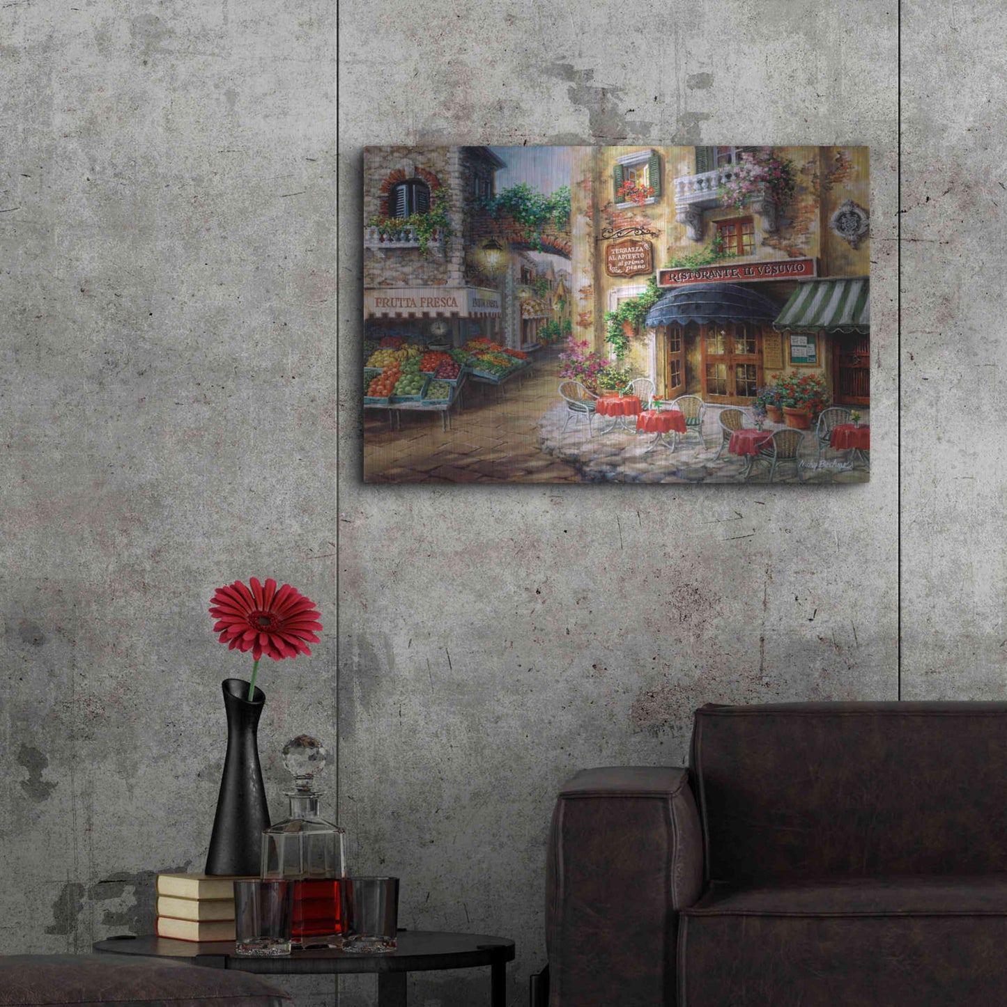 Luxe Metal Art 'Buon Appetito' by Nicky Boehme, Metal Wall Art,36x24