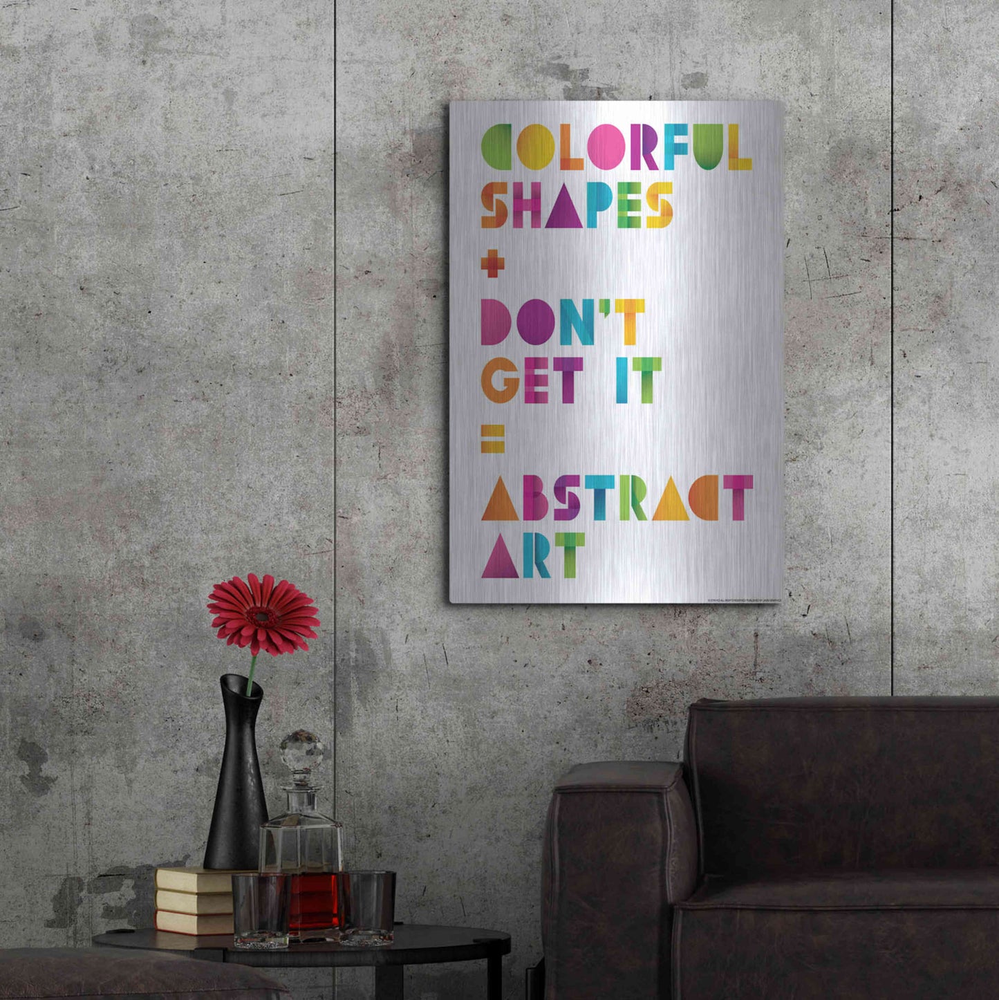 Luxe Metal Art 'Abstract Art' by JJ Brando, Metal Wall Art,24x36