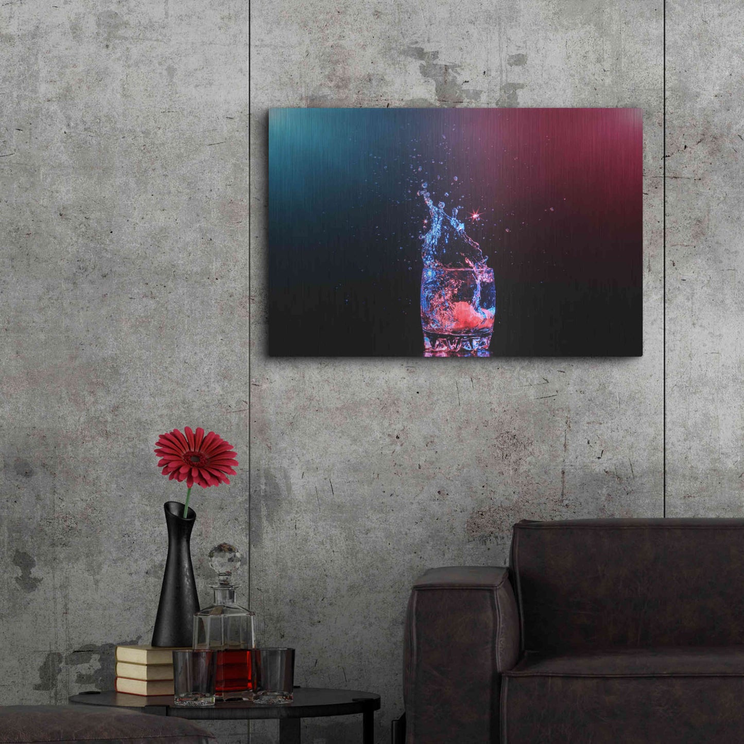 Luxe Metal Art 'Galaxy Splash' by Epic Portfolio, Metal Wall Art,36x24