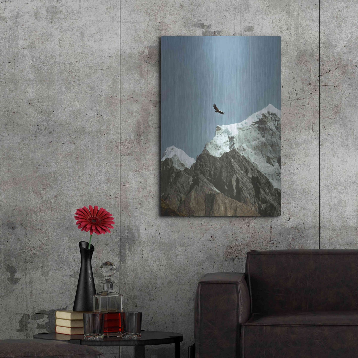 Luxe Metal Art 'Himalayan Eagle' by Epic Portfolio, Metal Wall Art,24x36