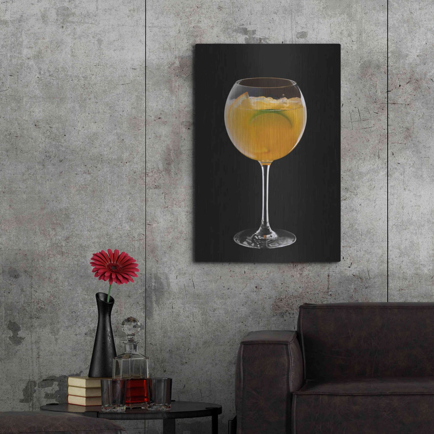 Luxe Metal Art 'Mimosa' by Epic Portfolio, Metal Wall Art,24x36