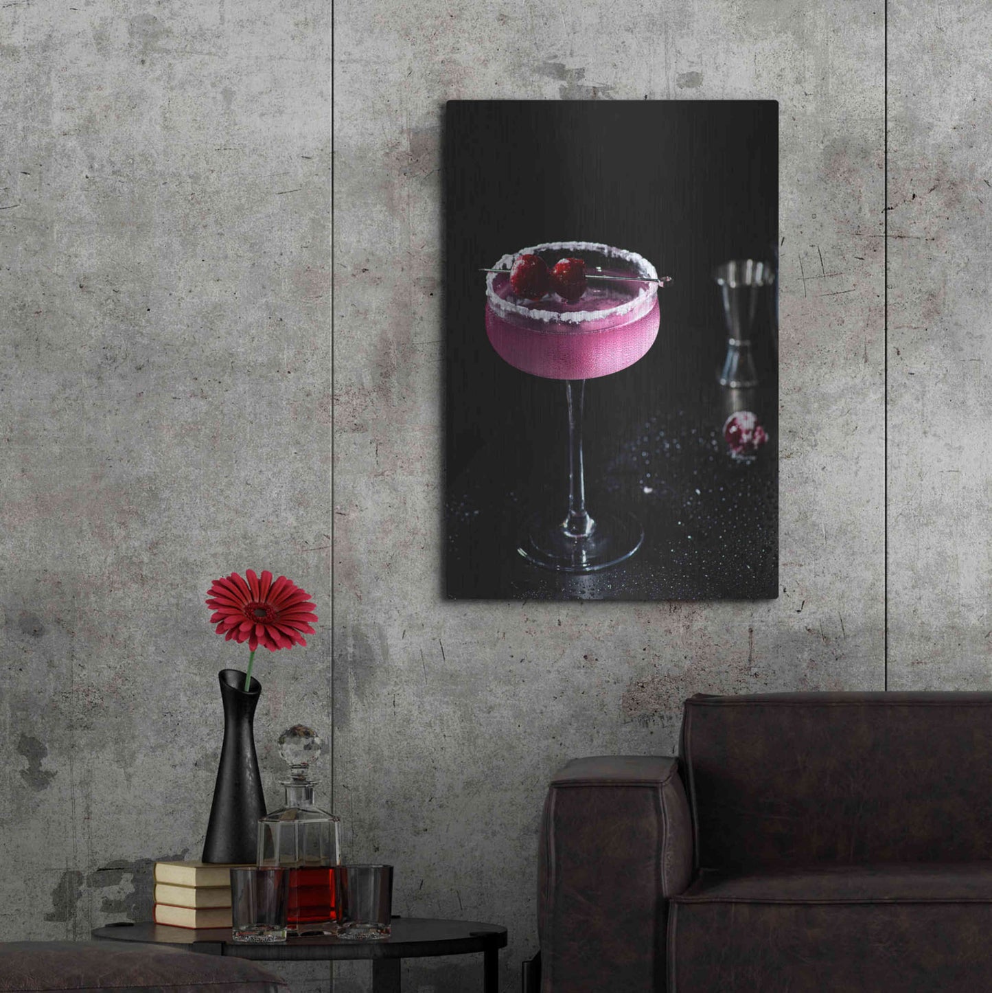 Luxe Metal Art 'Purple Rain' by Epic Portfolio, Metal Wall Art,24x36