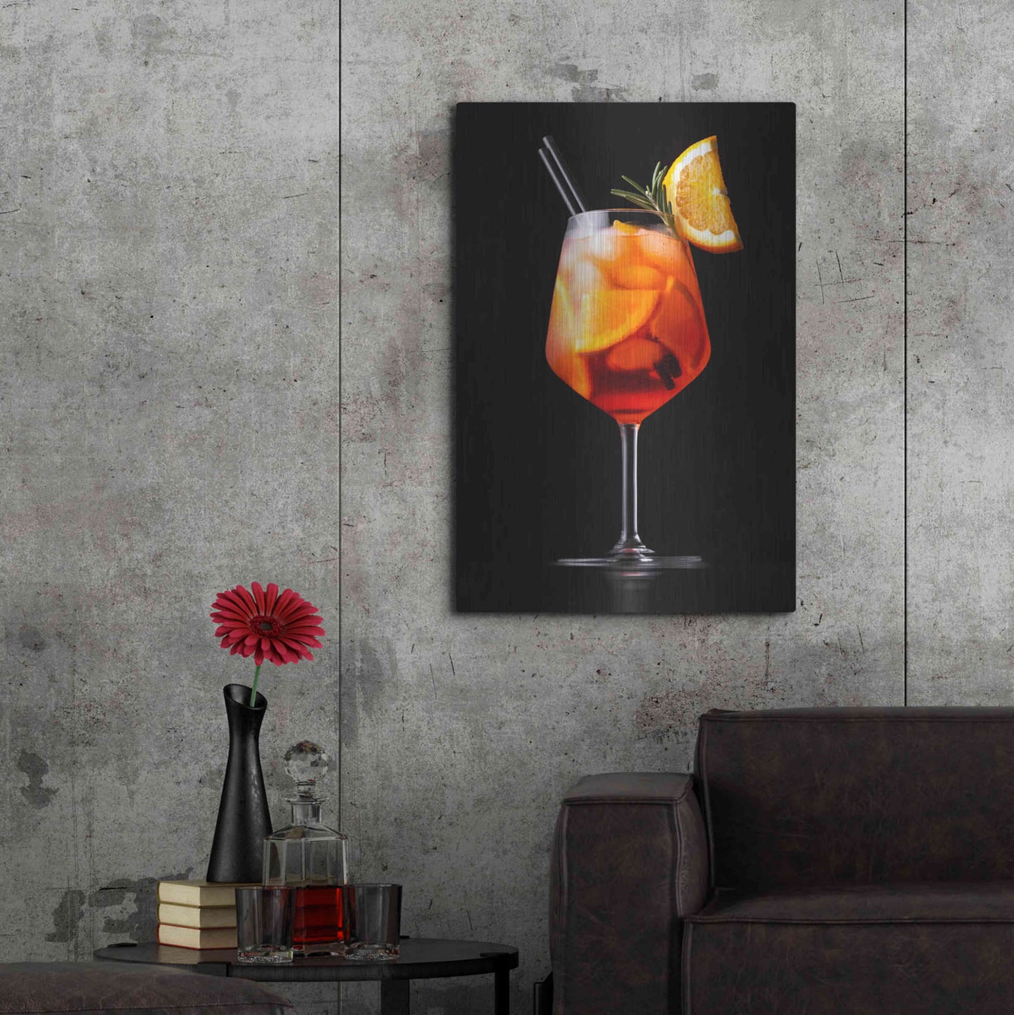 Luxe Metal Art 'Spritz' by Epic Portfolio, Metal Wall Art,24x36