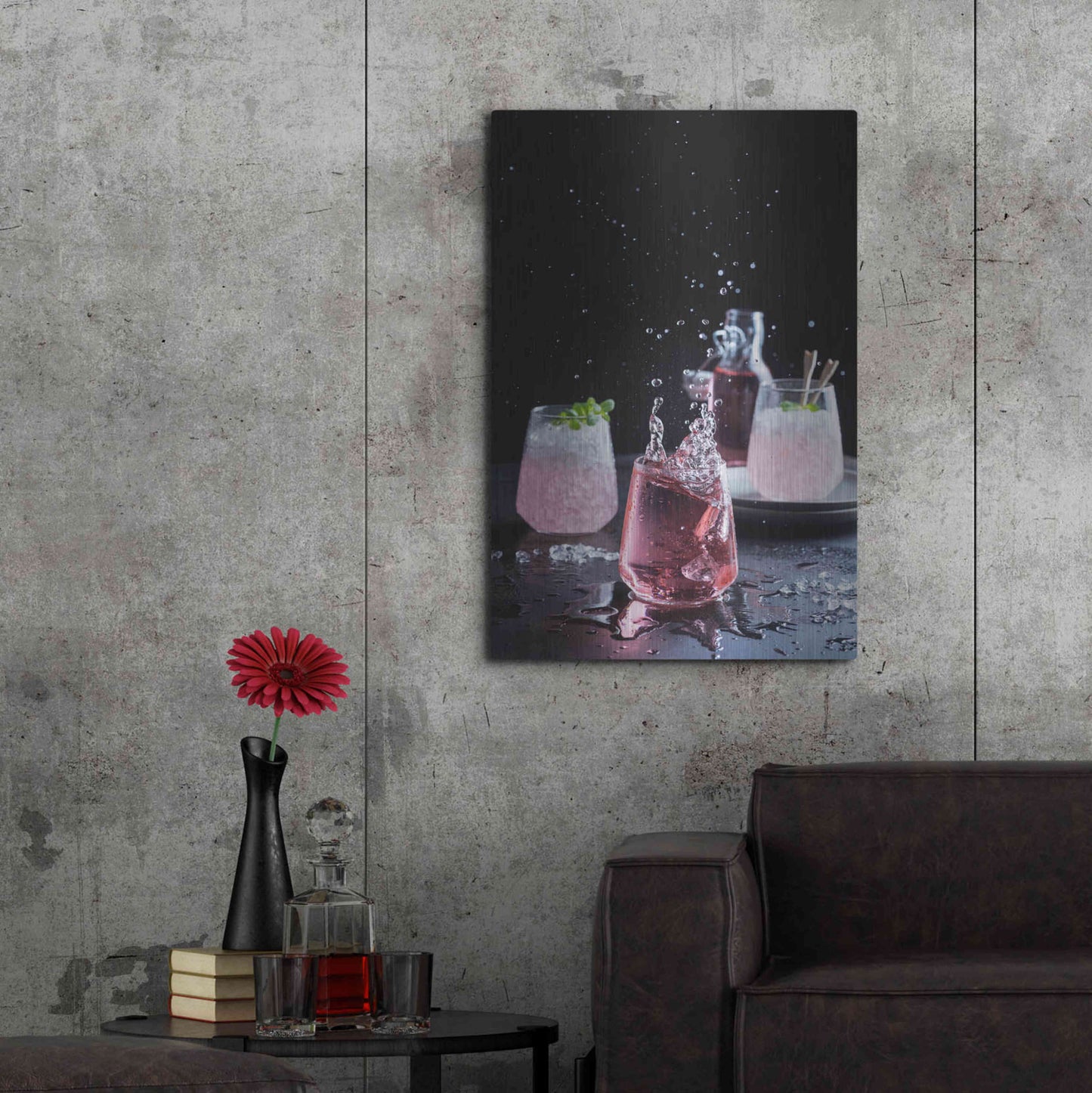 Luxe Metal Art 'Summer Cobbler' by Epic Portfolio, Metal Wall Art,24x36