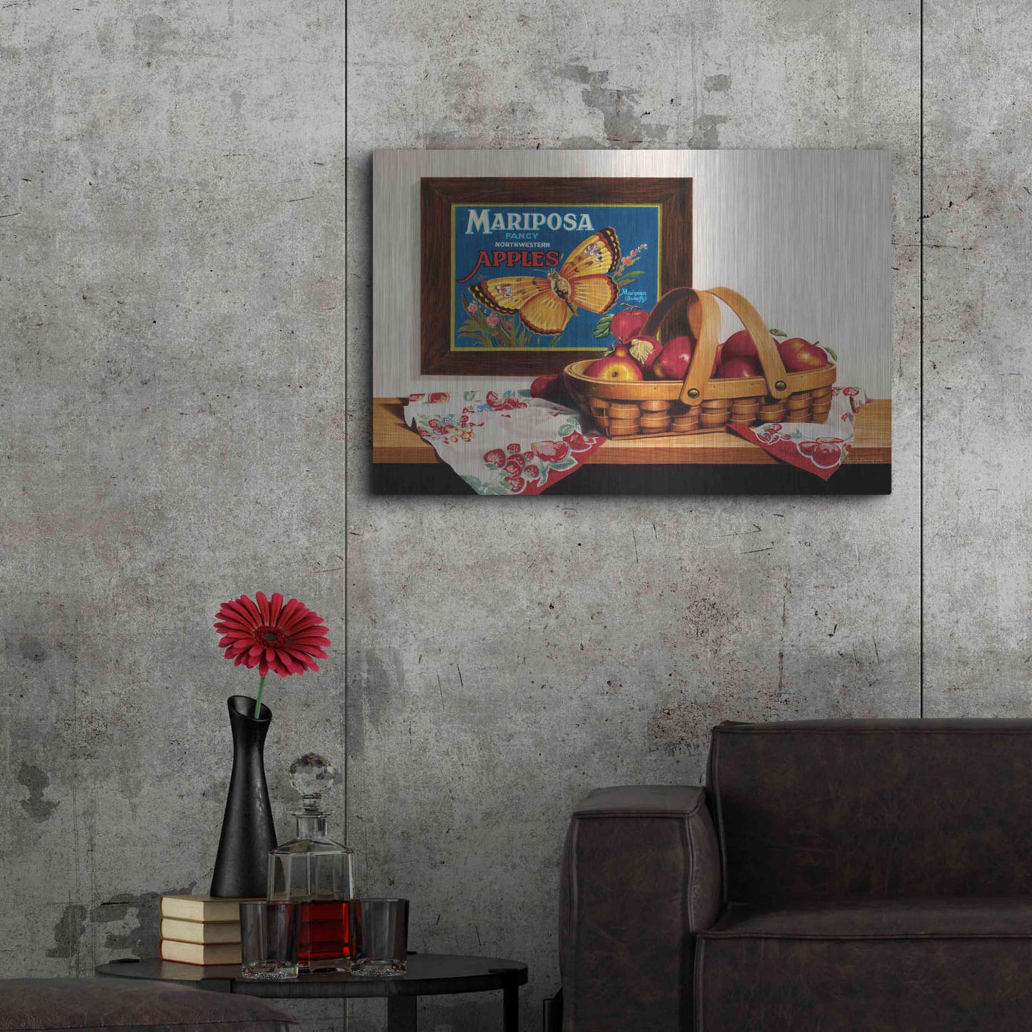 Luxe Metal Art 'Mariposa' by Cecile Baird, Metal Wall Art,36x24