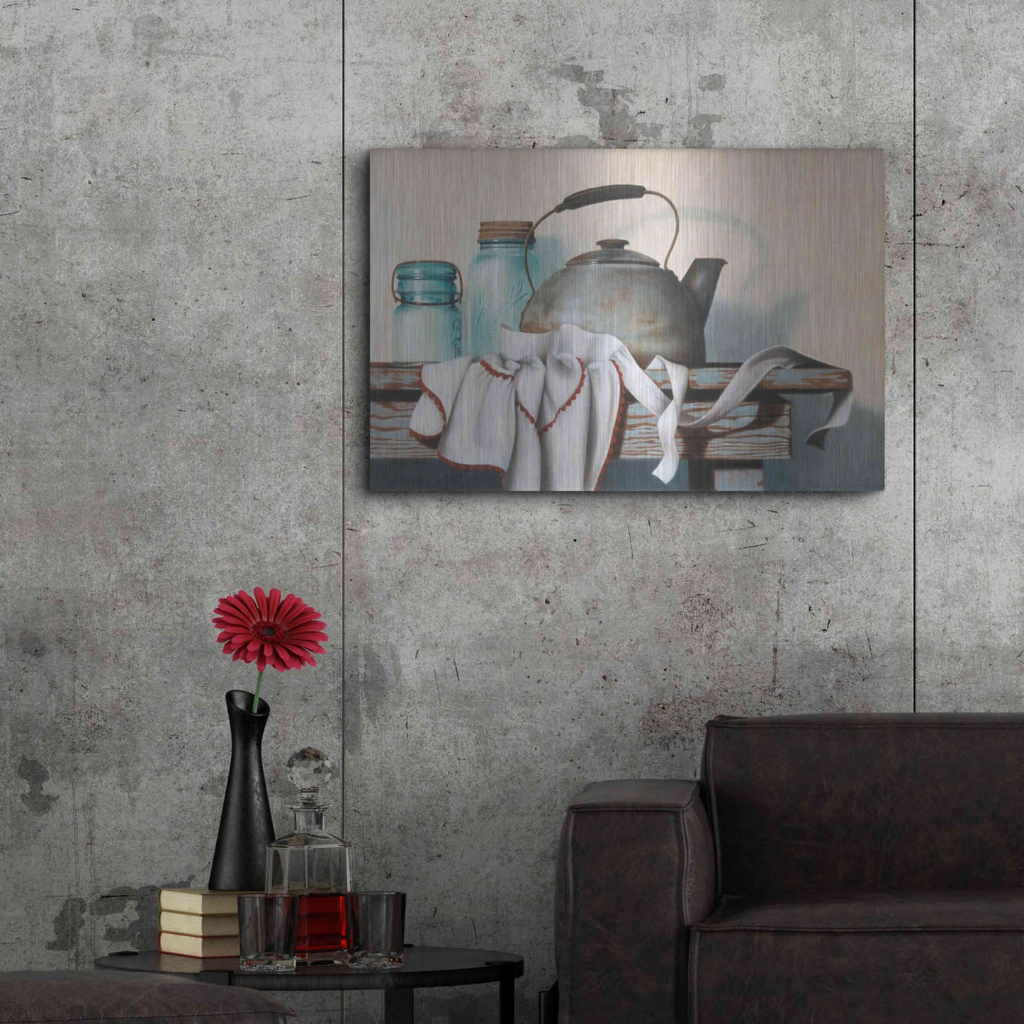 Luxe Metal Art 'Apron Strings' by Cecile Baird, Metal Wall Art,36x24