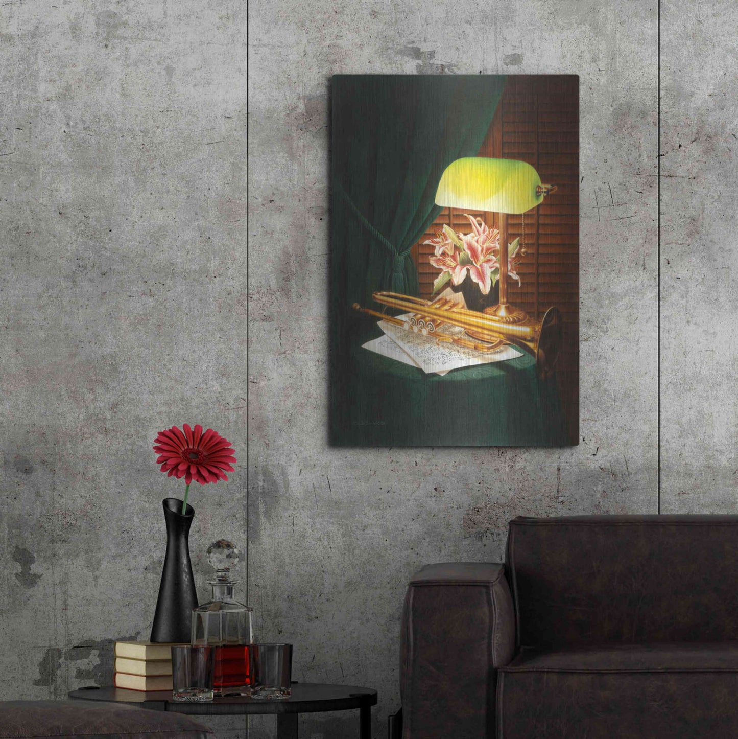 Luxe Metal Art 'Predlude' by Cecile Baird, Metal Wall Art,24x36