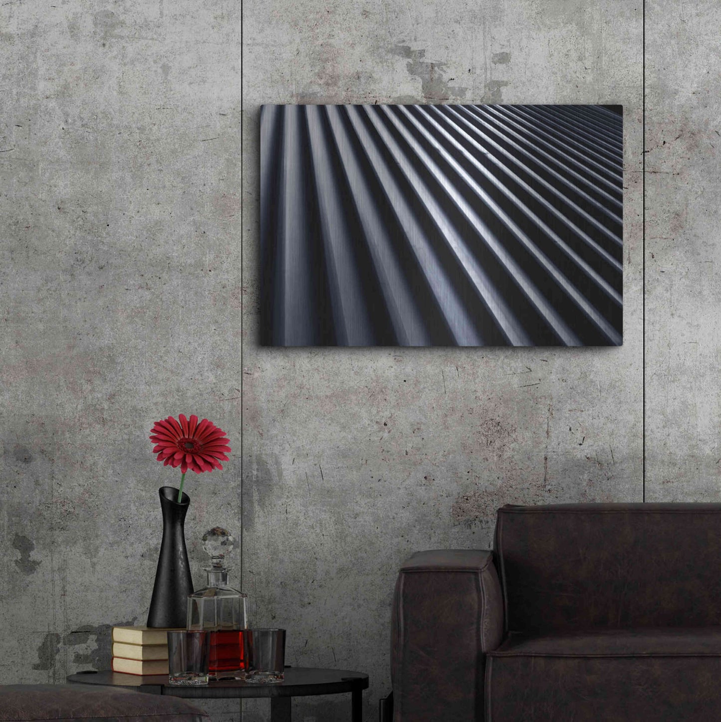 Luxe Metal Art 'Air Duct' by Clive Branson, Metal Wall Art,36x24
