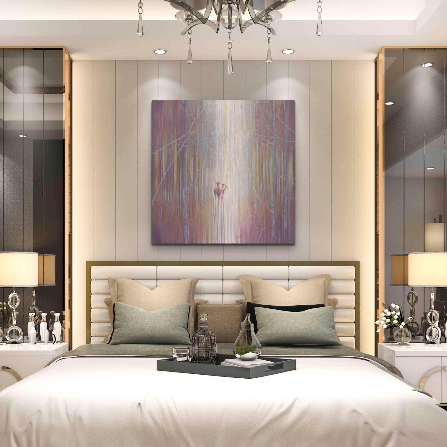 Luxe Metal Art 'Manifestation' by Gill Bustamante, Metal Wall Art,36x36