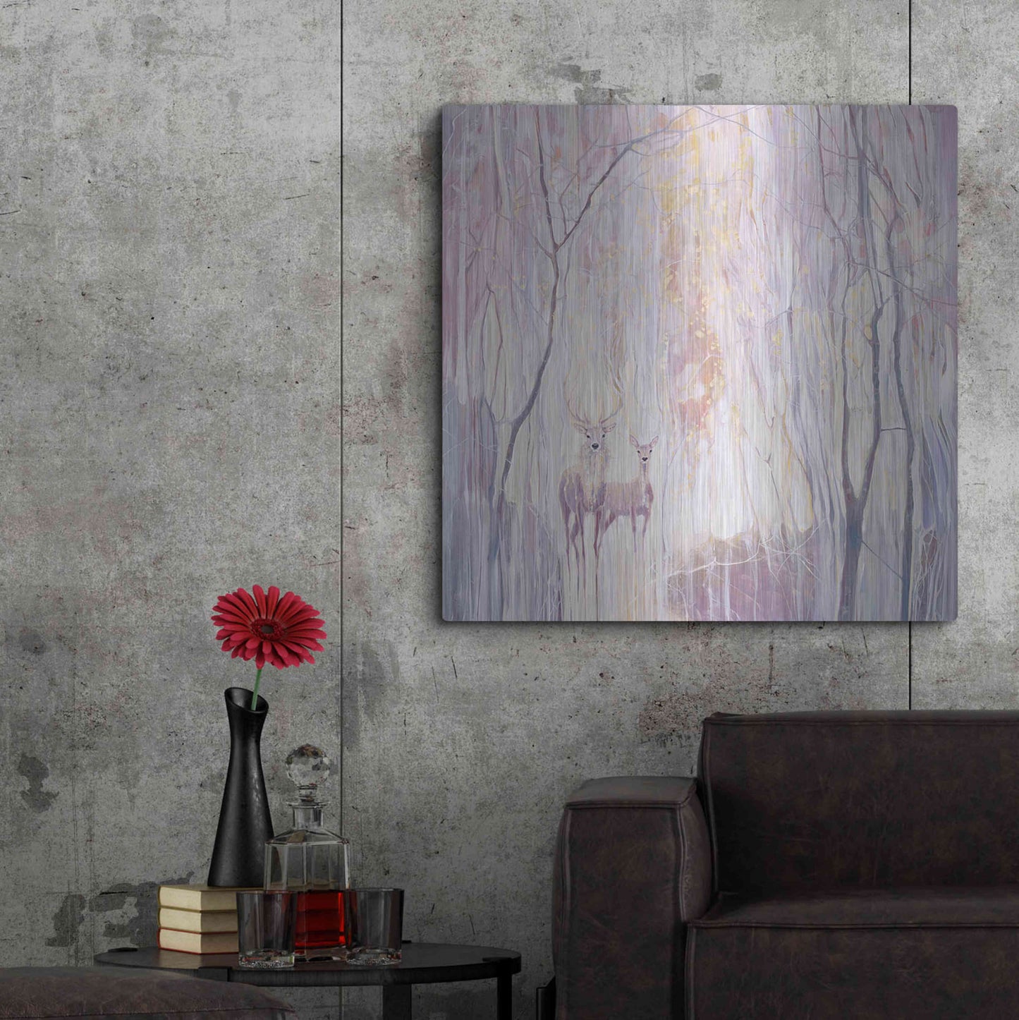 Luxe Metal Art 'Ethereal' by Gill Bustamante, Metal Wall Art,36x36